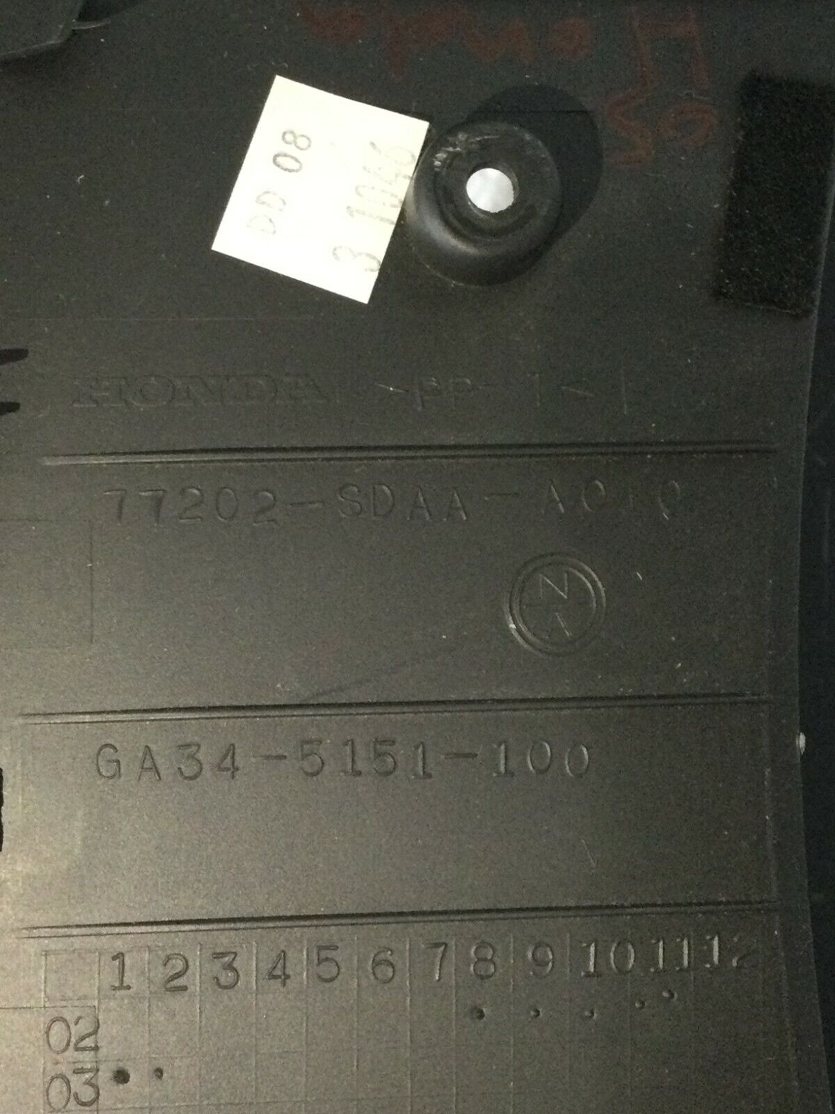 2003-2007 Honda Accord Instrument Gauge Cluster Trim 77202-SDAA-A010  OEM