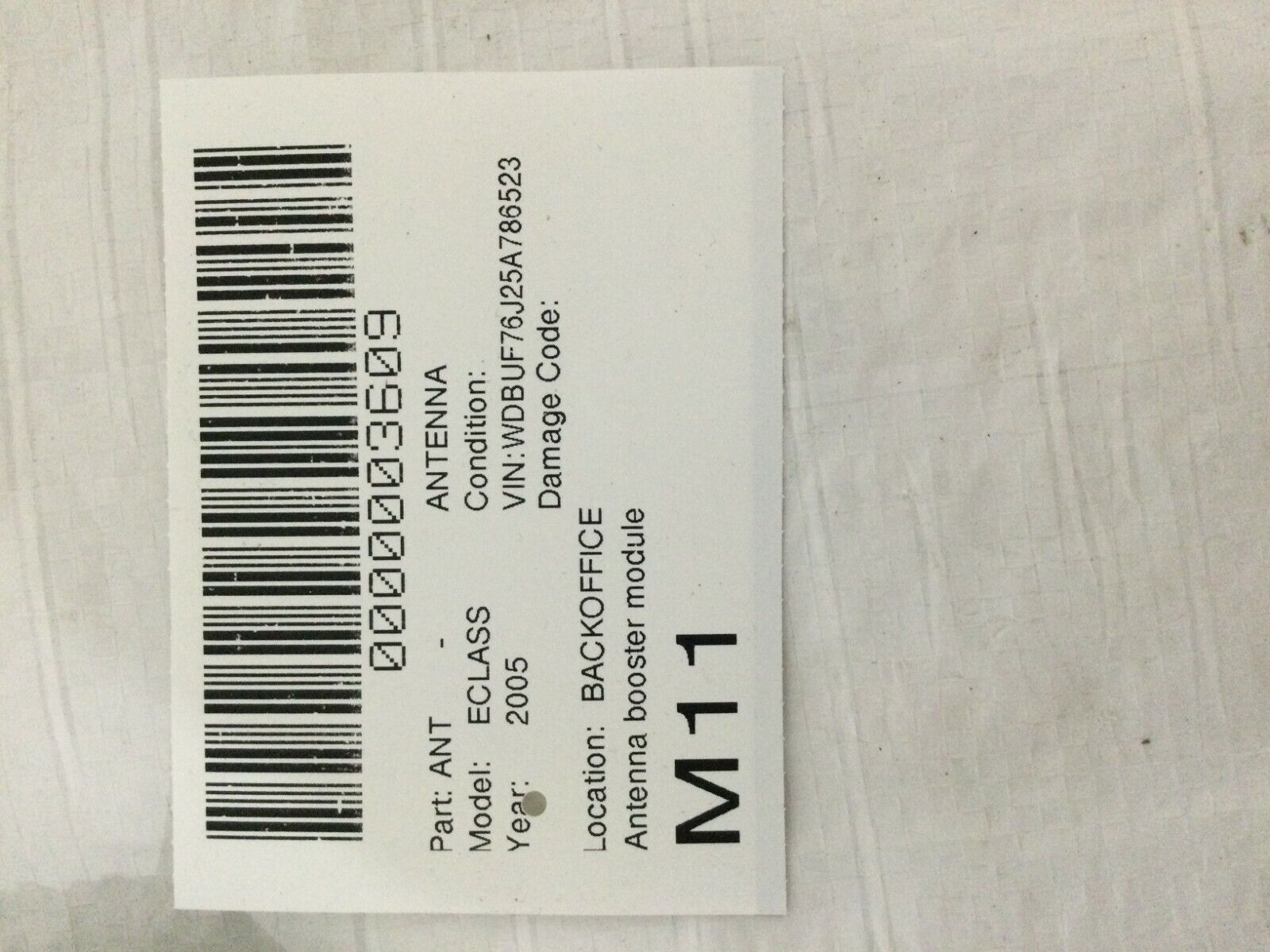 2003-2006 Mercedes Benz W211 E55AMG Antenna Booster Phone Amplifier Module OEM