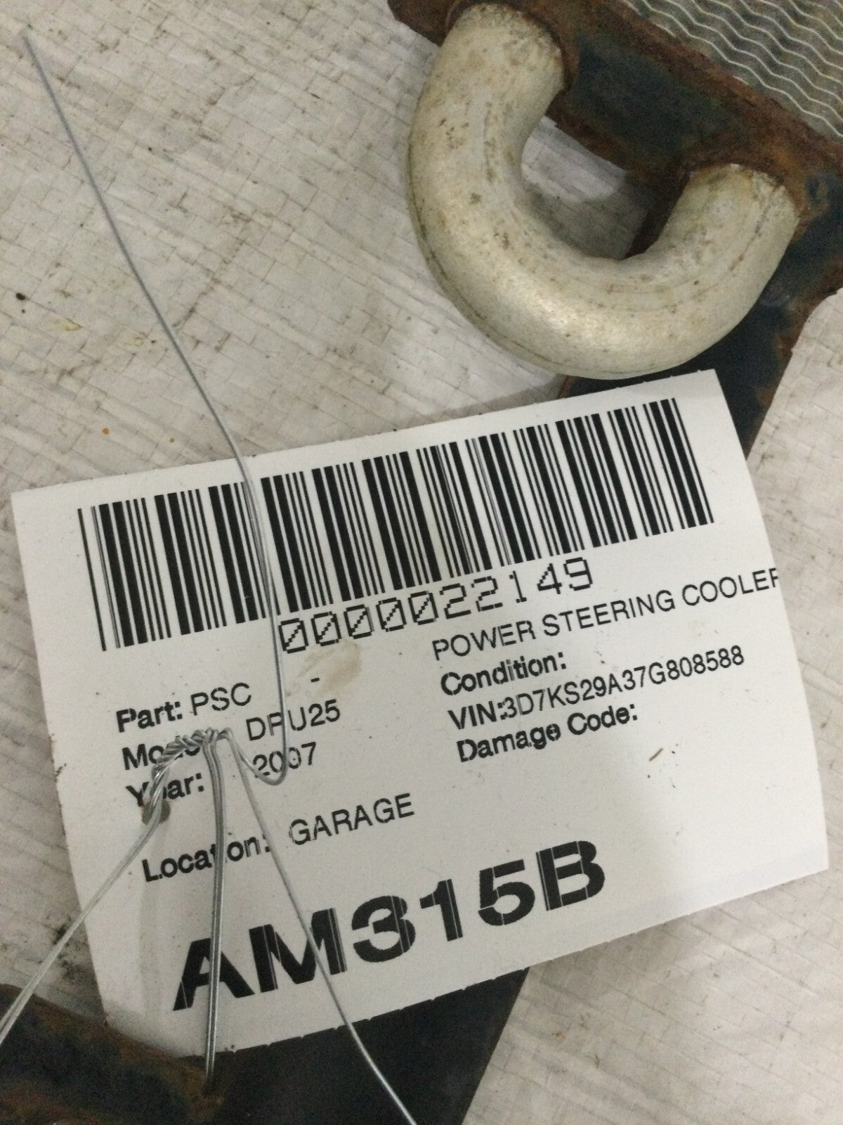 2007 Dodge Ram 2500 6.7L Power Steering Cooler OEM