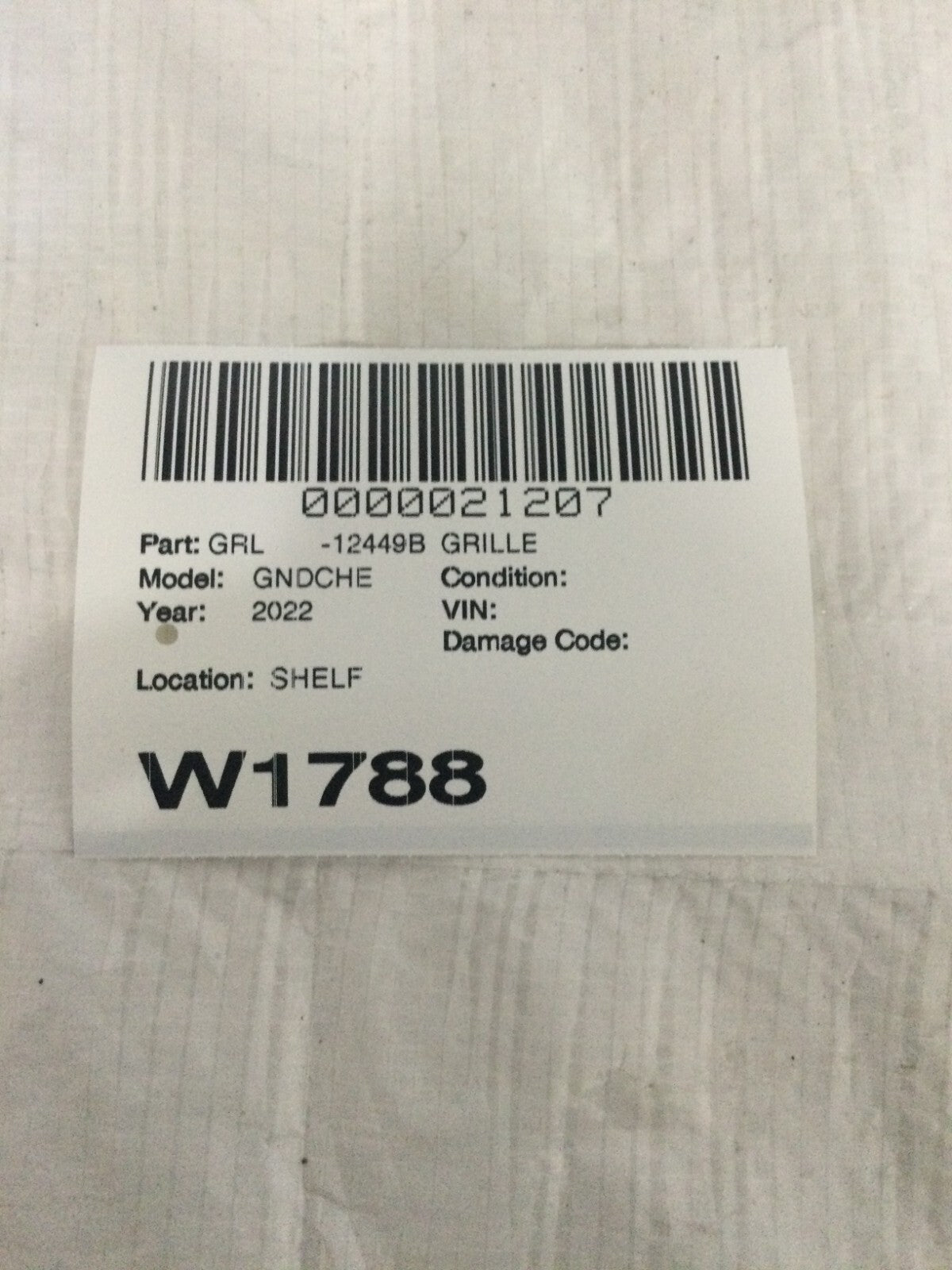 2022-2025 Jeep Grand Cherokee OEM Chrome/Black Upper Grille Assembly