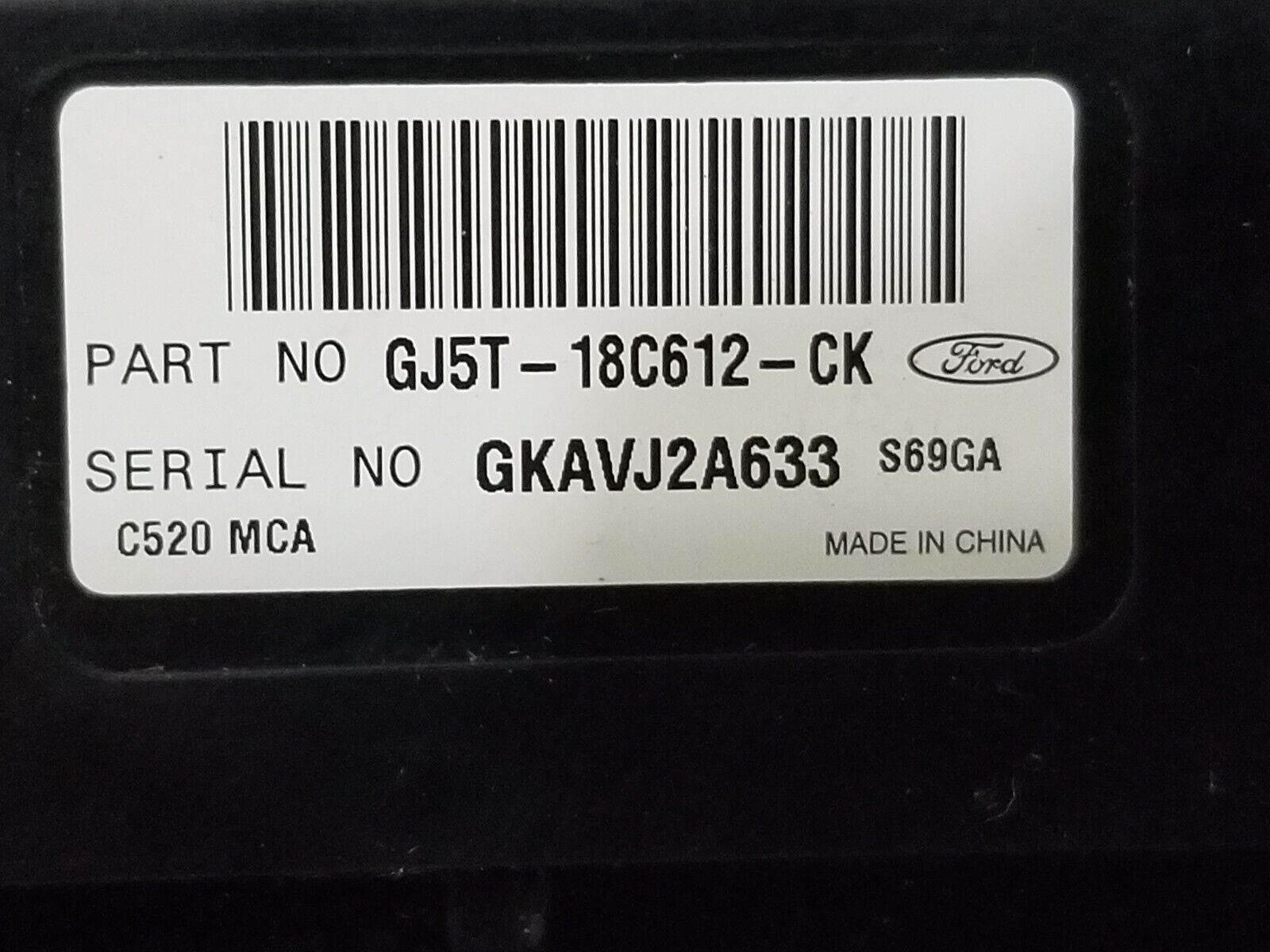 2018-2019 Ford Escape AC Heater Climate Control Unit OEM GJ5T18C612CK