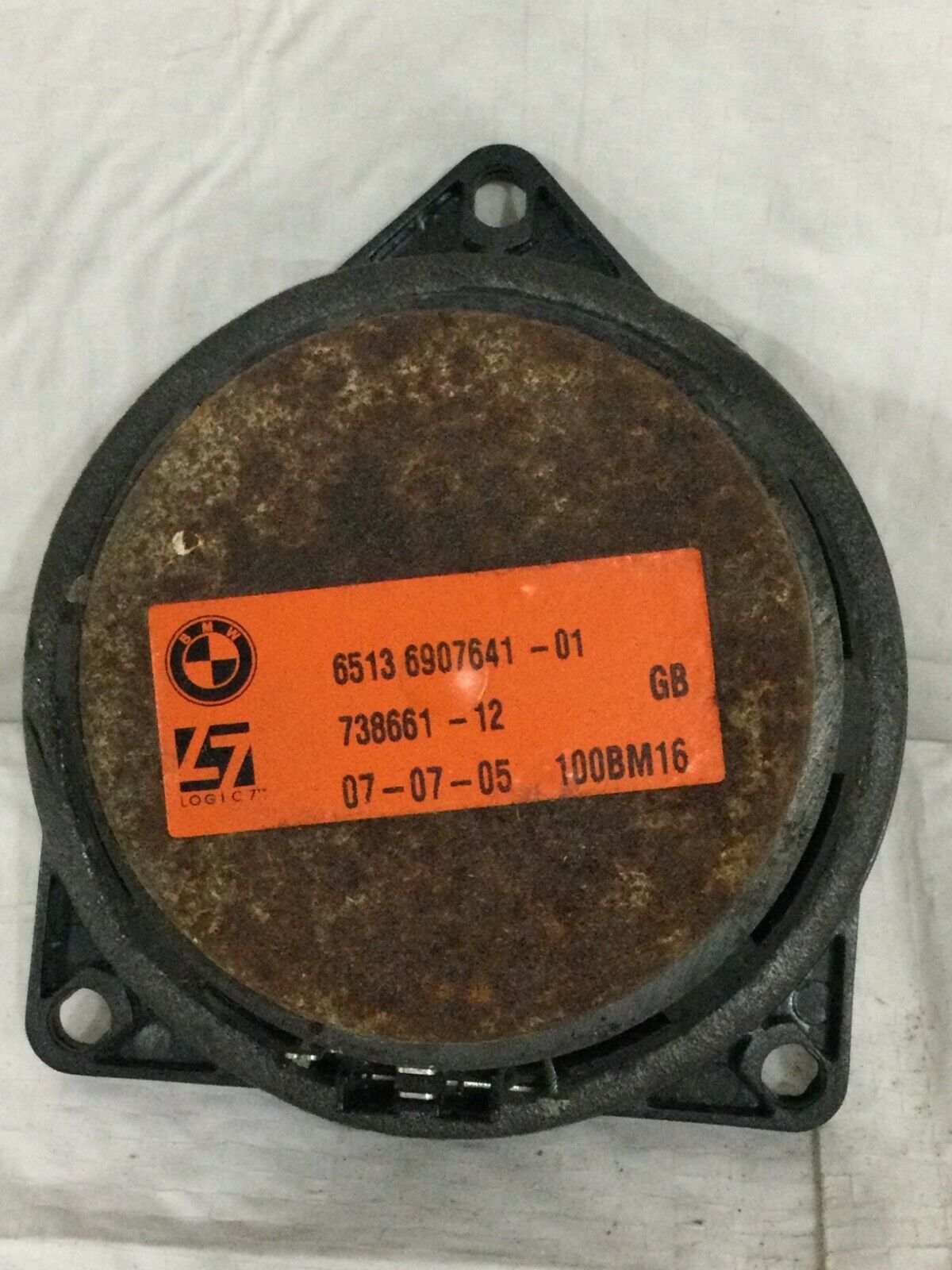 2006 BMW 750LI Rear Left Door Speaker OEM LH 6907641