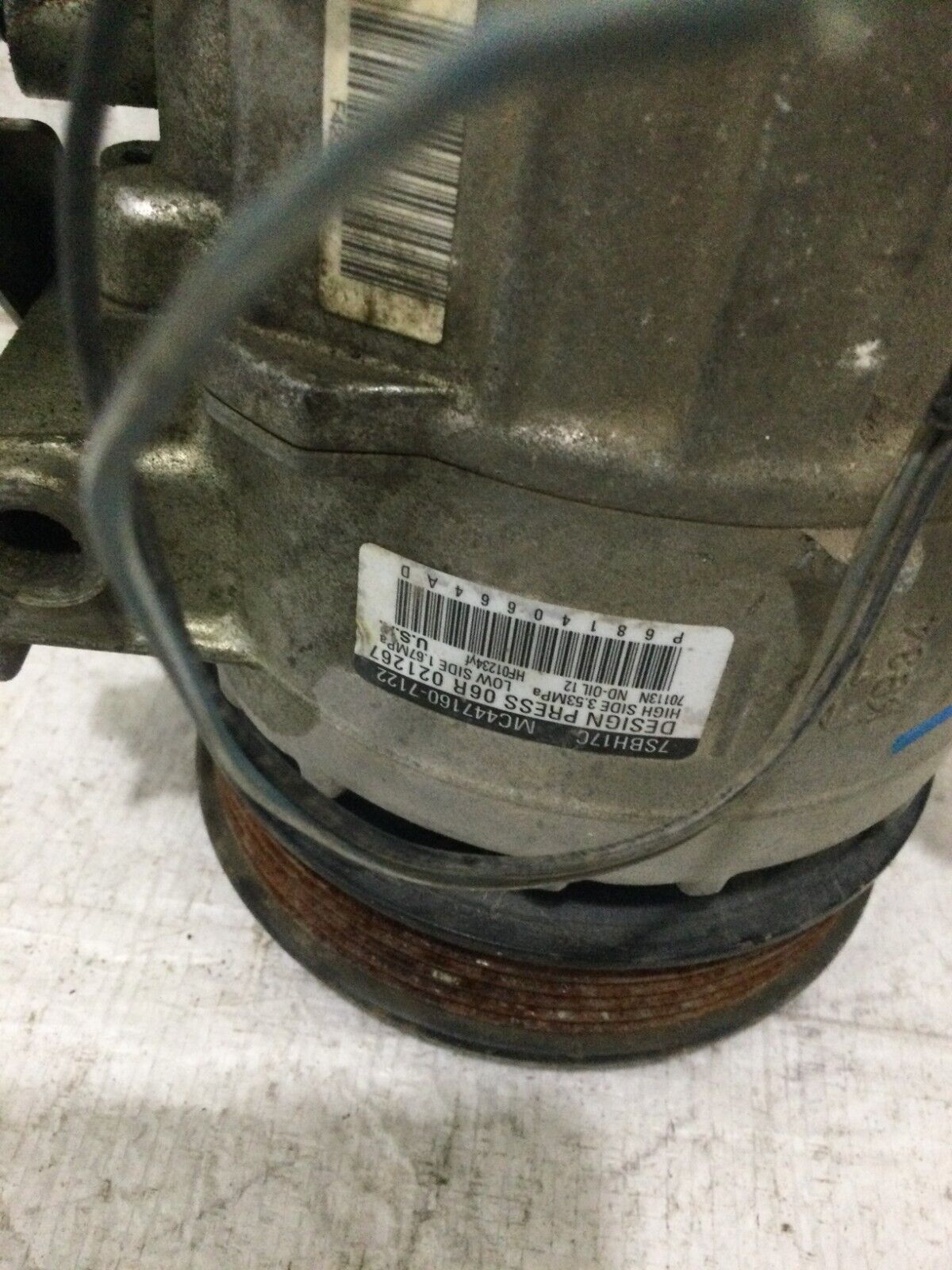 2018 RAM 1500 Air Compressor Assembly   68140664AD OEM