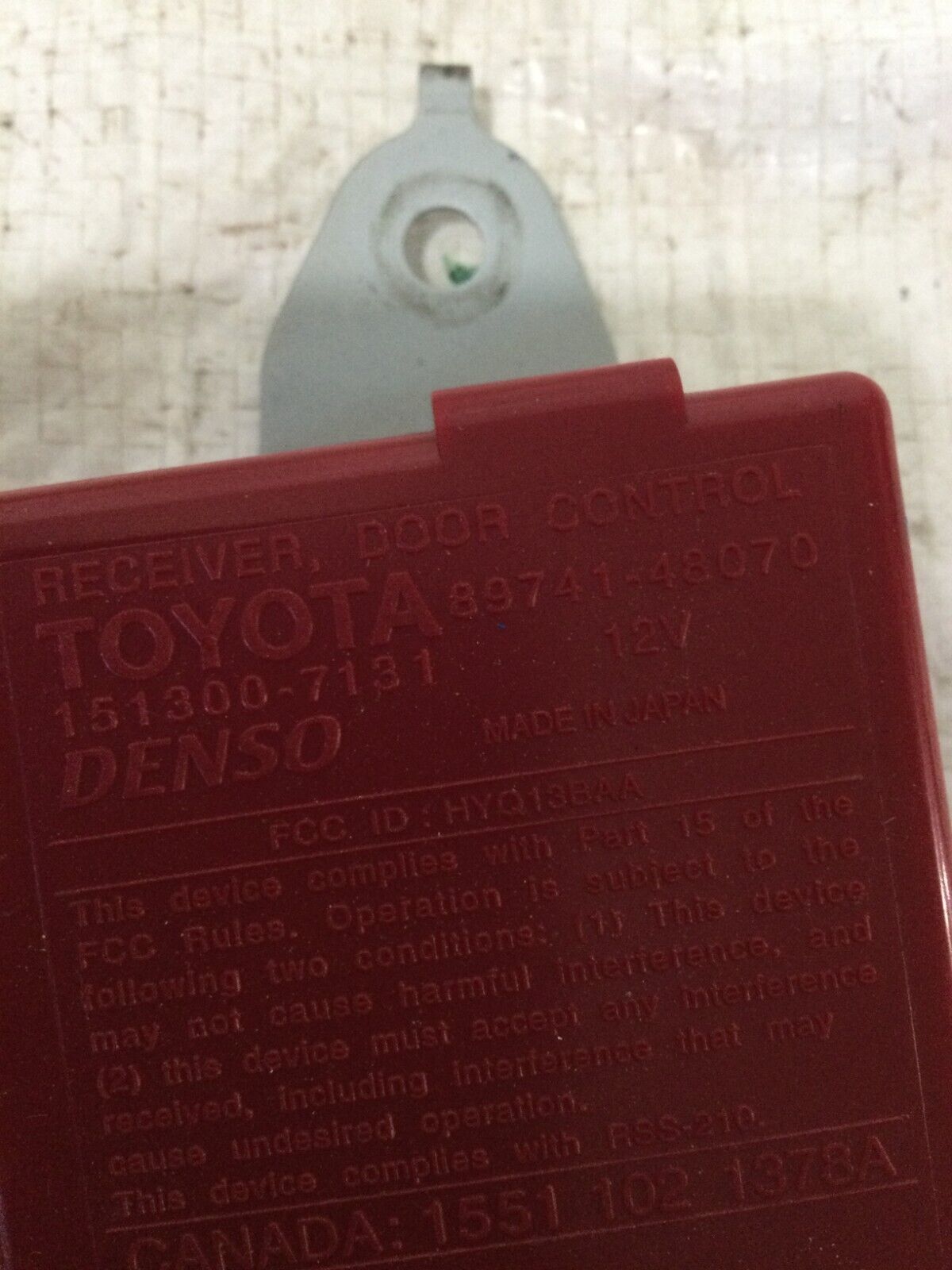 2003 Toyota Highlander  Receiver  Door Control Module OEM