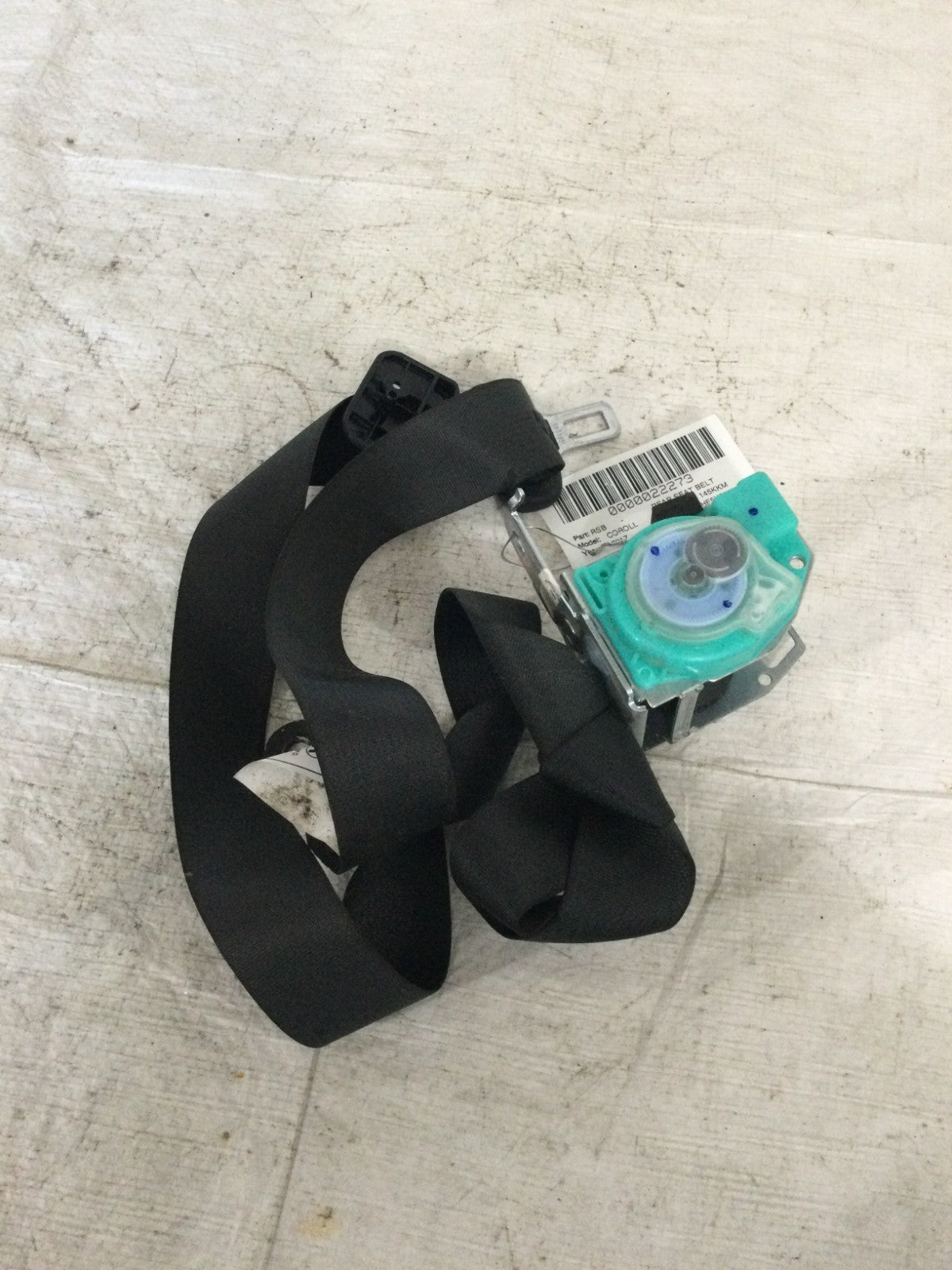 2017 Toyota Corolla Rear Right Seat Belt OEM