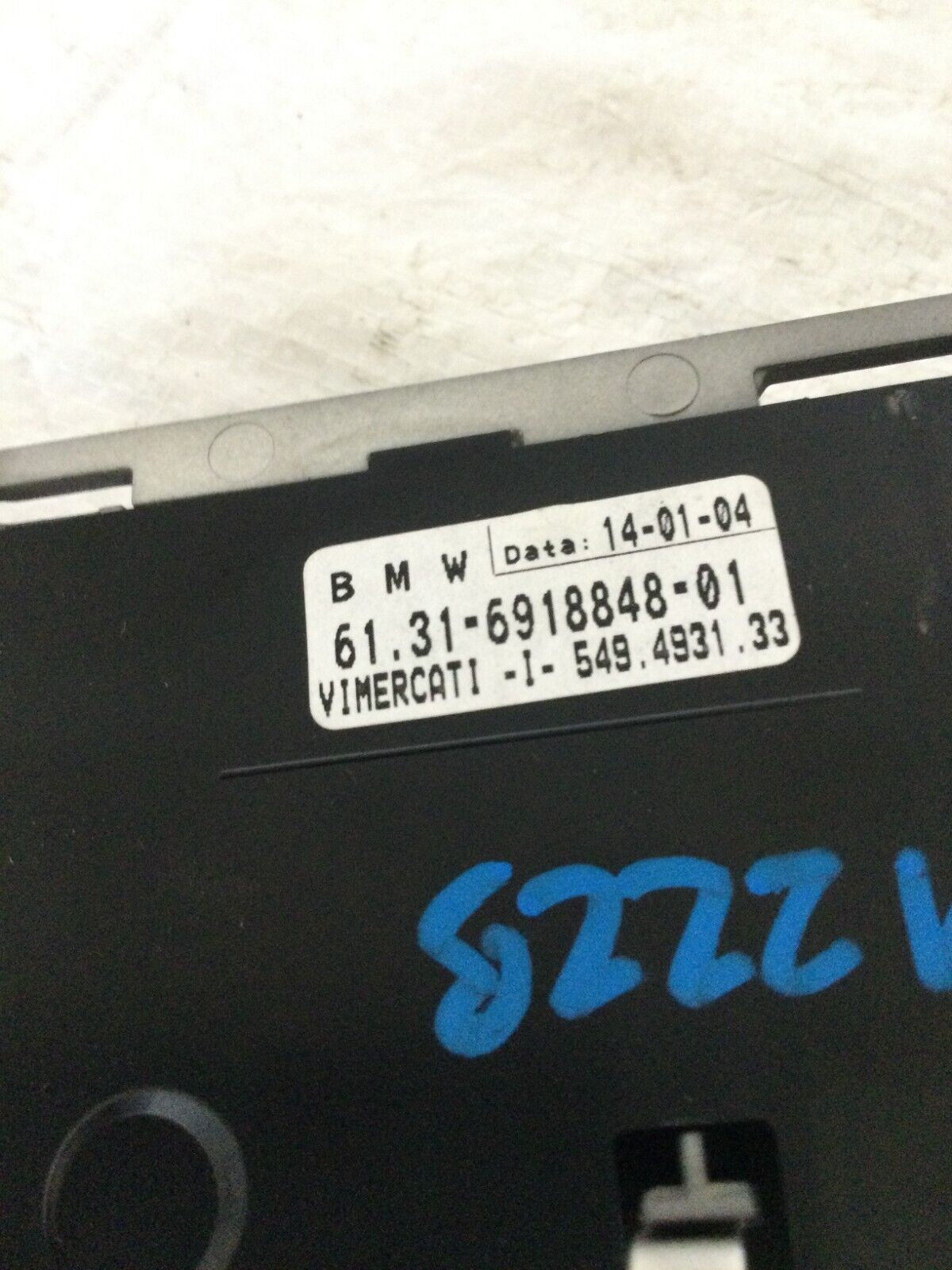 2004 BMW 745Li E65 E66 Dash Headlight Fog Dimmer Trunk open Switch OEM