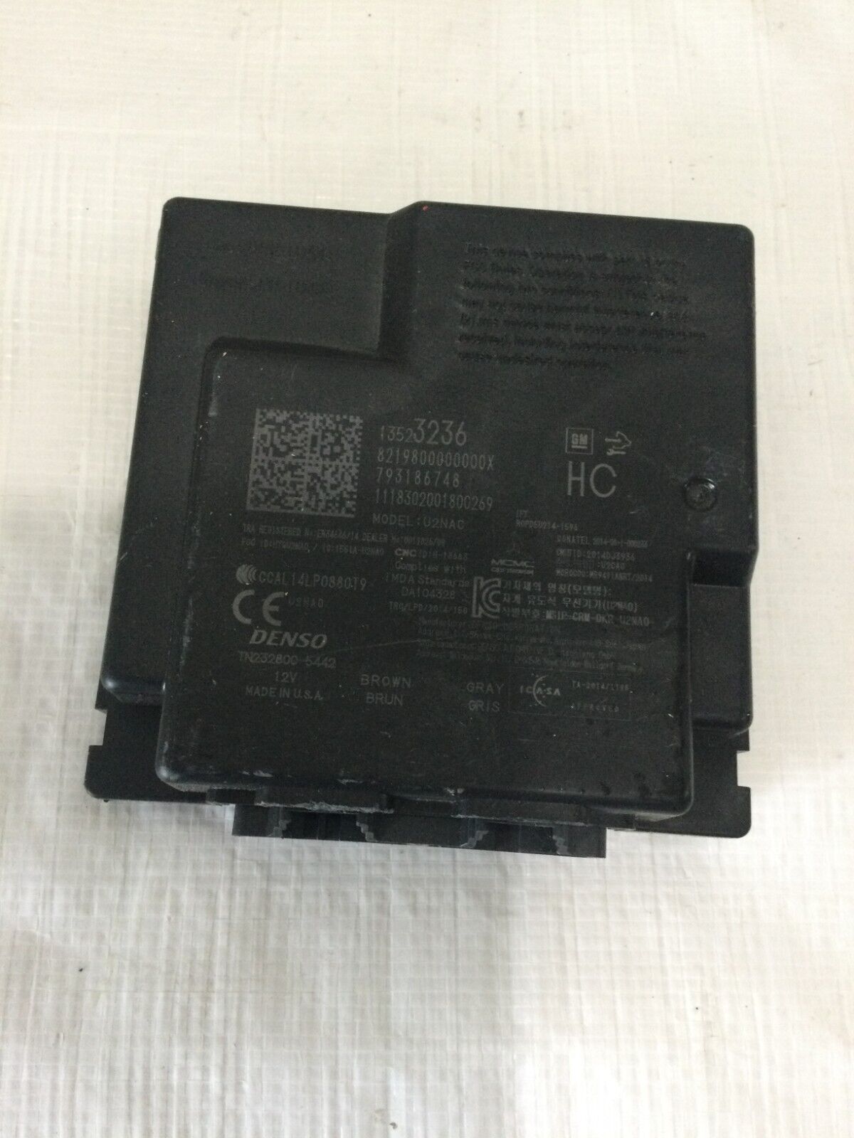 2019 Buick Regal  Theft Locking Keyless Entery Control Module   2927-14-1732 OEM