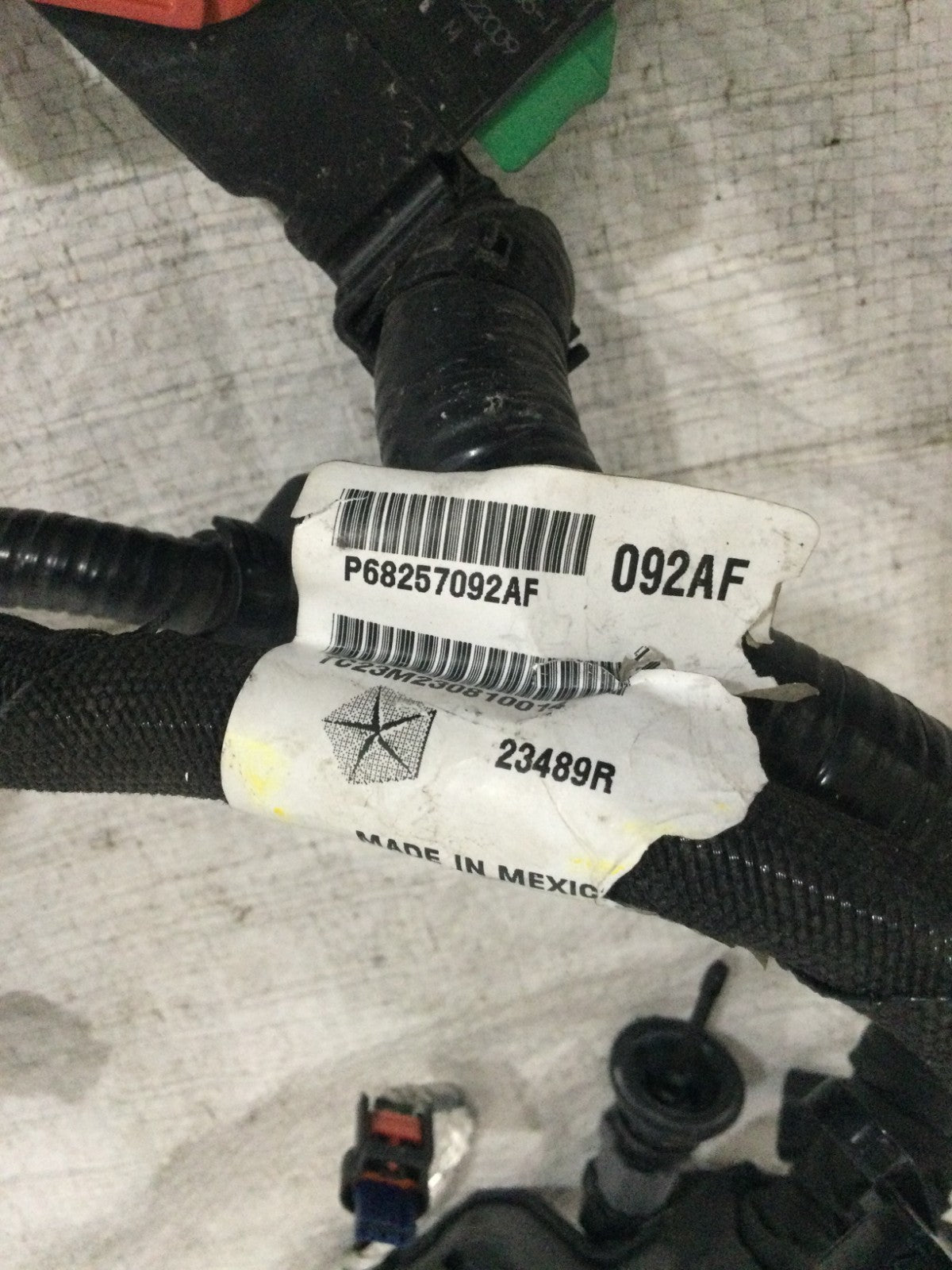 2019 Jeep Compass Engine Wiring Harness OEM 68257092AF