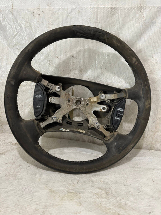 1998-2001 Dodge Ram 1500 2500 Leather Wrapped Strng Wheel OEM ( DAMAGE LEATHER )