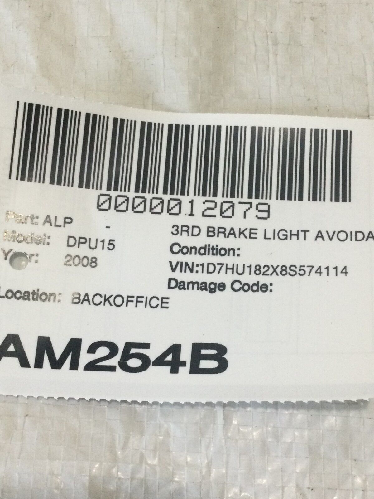 2002-2008 Dodge Ram 1500 2500 3500 Third 3rd Brake Light OEM 55077123AE