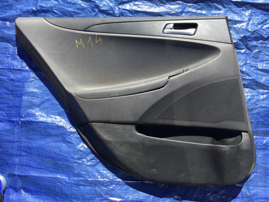 2011-2014 Hyundai Sonata Rear Left Interior Door Trim Panel OEM