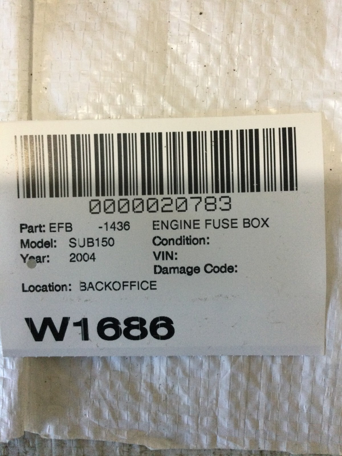 2003-2005 Chevrolet Silverado 1500 Engine Fuse Box 15201928 OEM