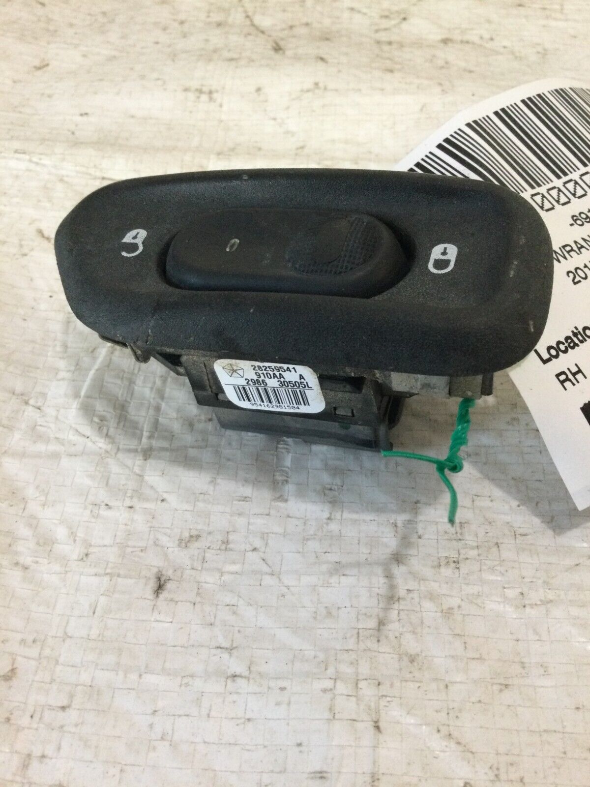 2017 Jeep Wrangler Front Right Side  Door Master Power  Switch 04671623AA