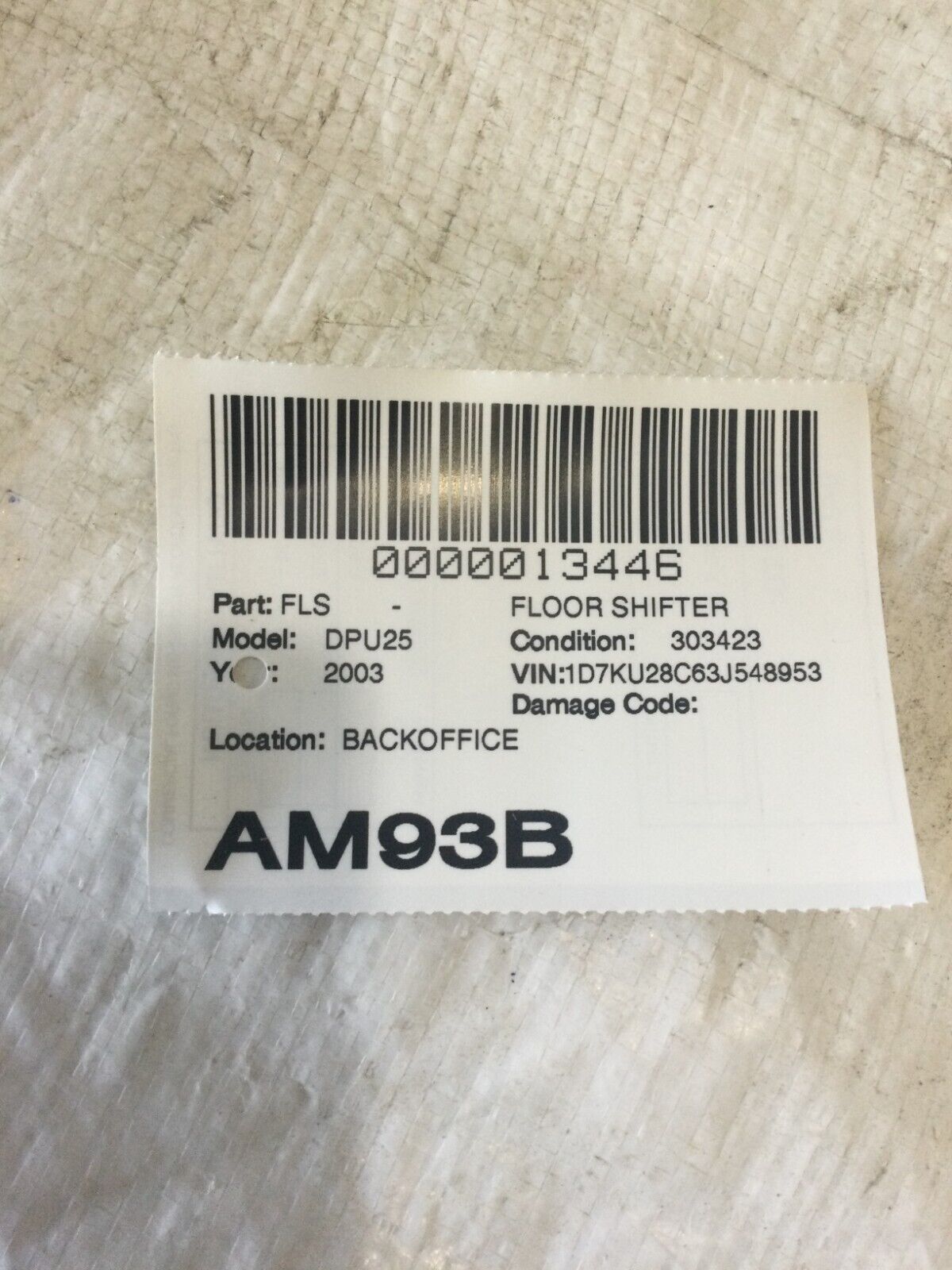 2003-2006 Dodge Ram 3500 Floor Shifter Manual Floor Gear Shifter Assembly OEM