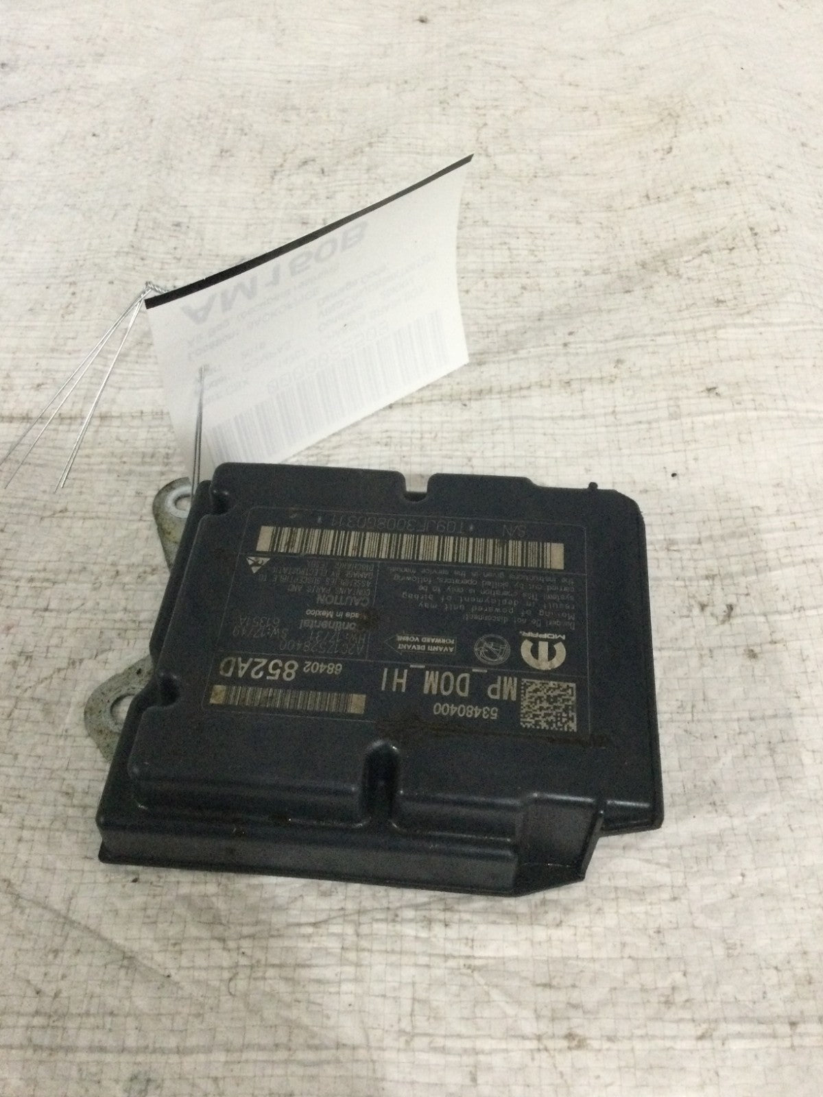 2019 Jeep Compass Restraint Control Module OEM 68402852AD