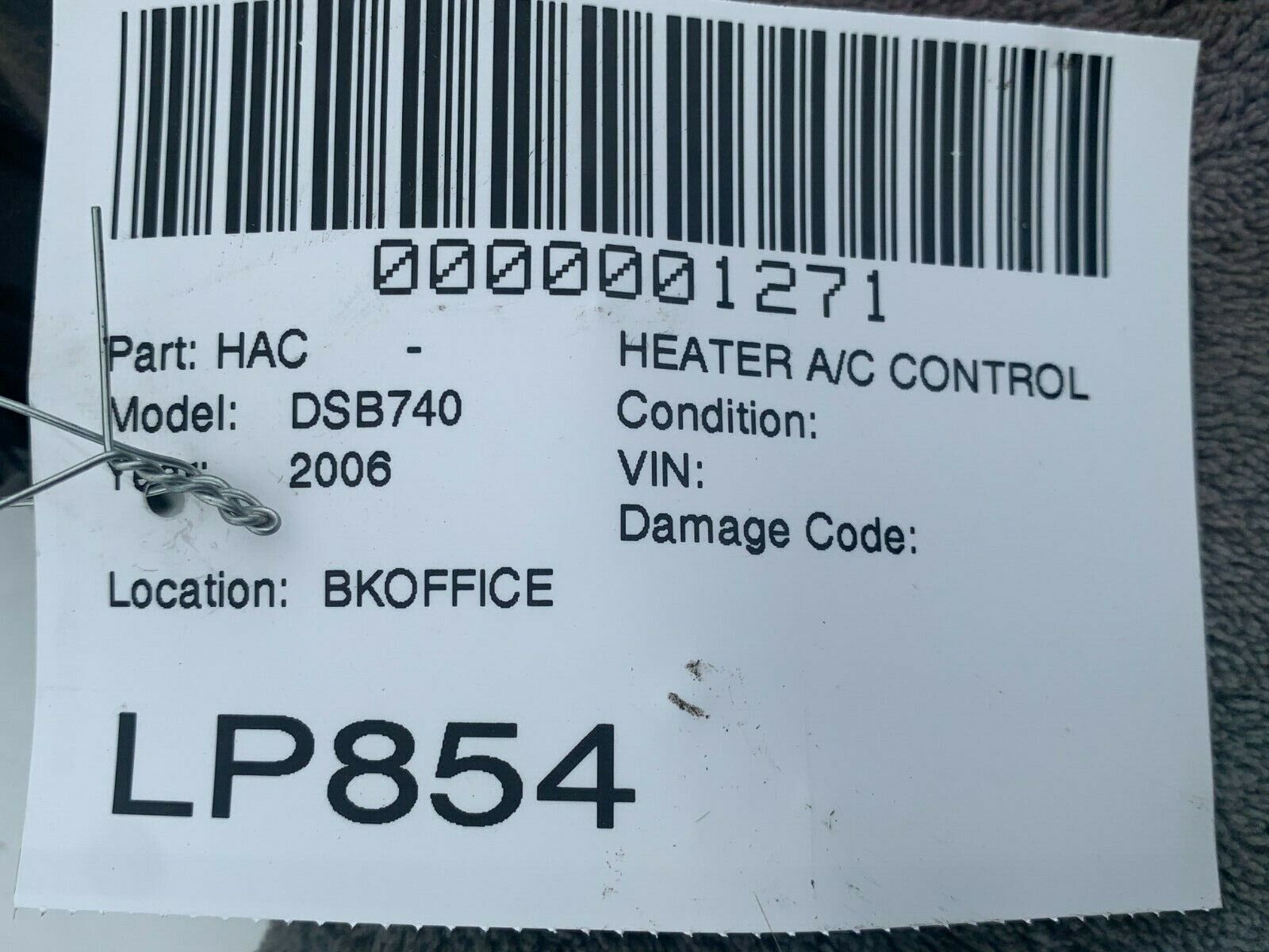2006-2008 BMW 750I Ac Heater Climate Control Unit 6970458 OEM