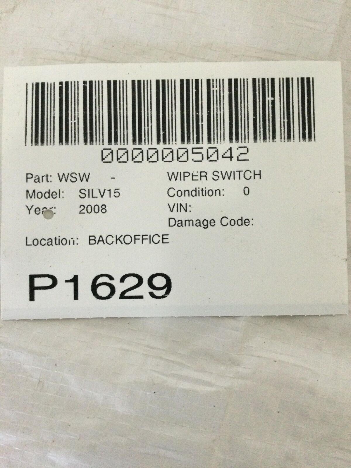 2007-2011 Chevrolet Silverado 1500 Windshield Wiper Headlight Switch OEM