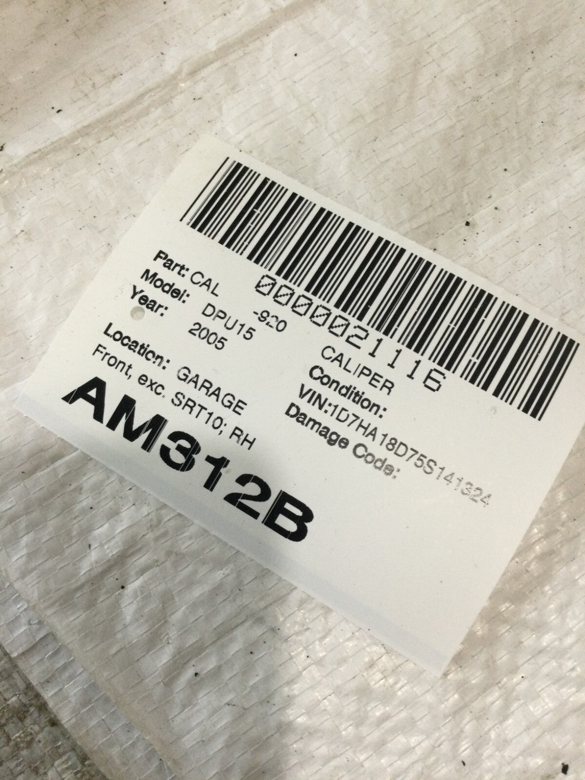2005 Dodge Ram 1500 Front Right Brake Caliper OEM