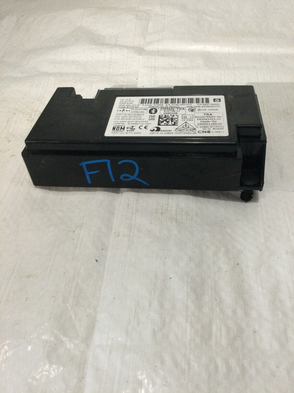 2020 Dodge Grand Caravan  Telematics Interface Module 68377904AA OEM