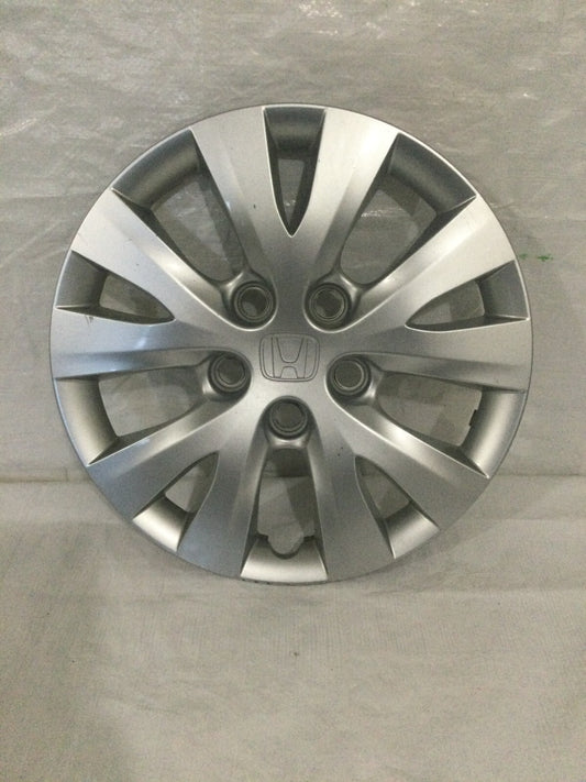 2012-2014 Honda Civic 15" Silver One Wheel Cover Hubcap OEM