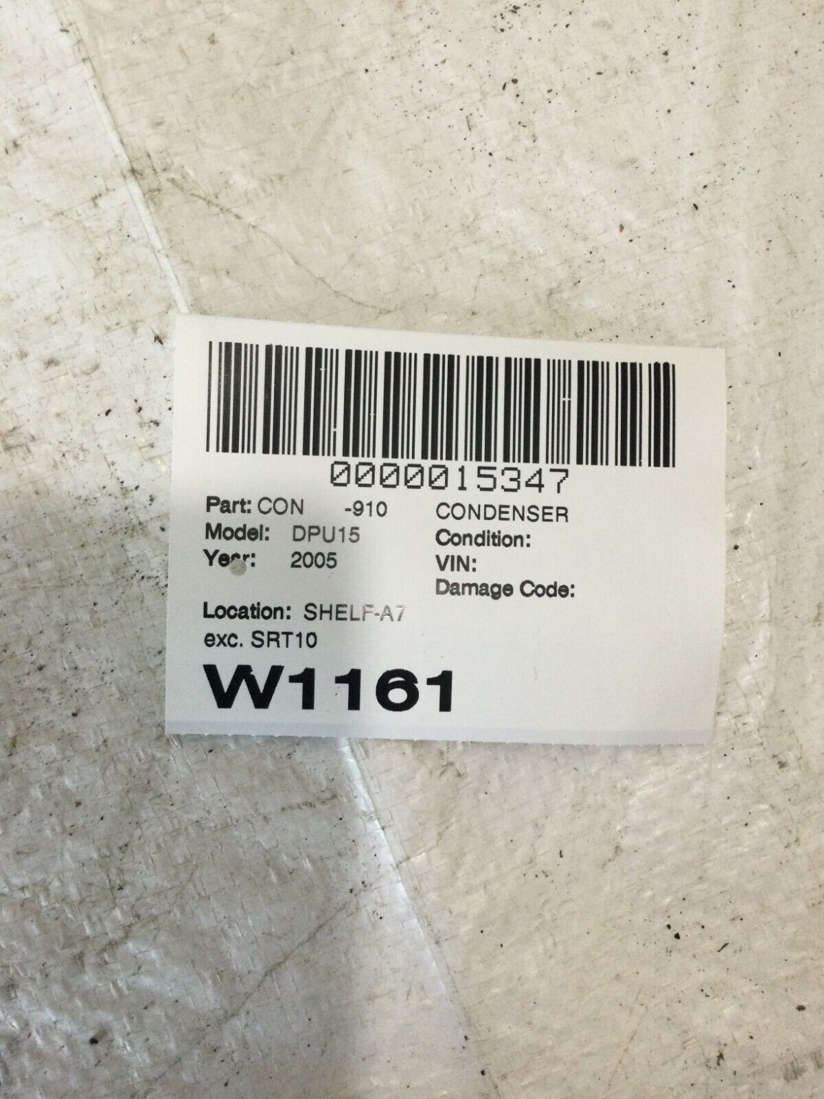 2005 Dodge Ram 1500 Condenser OEM