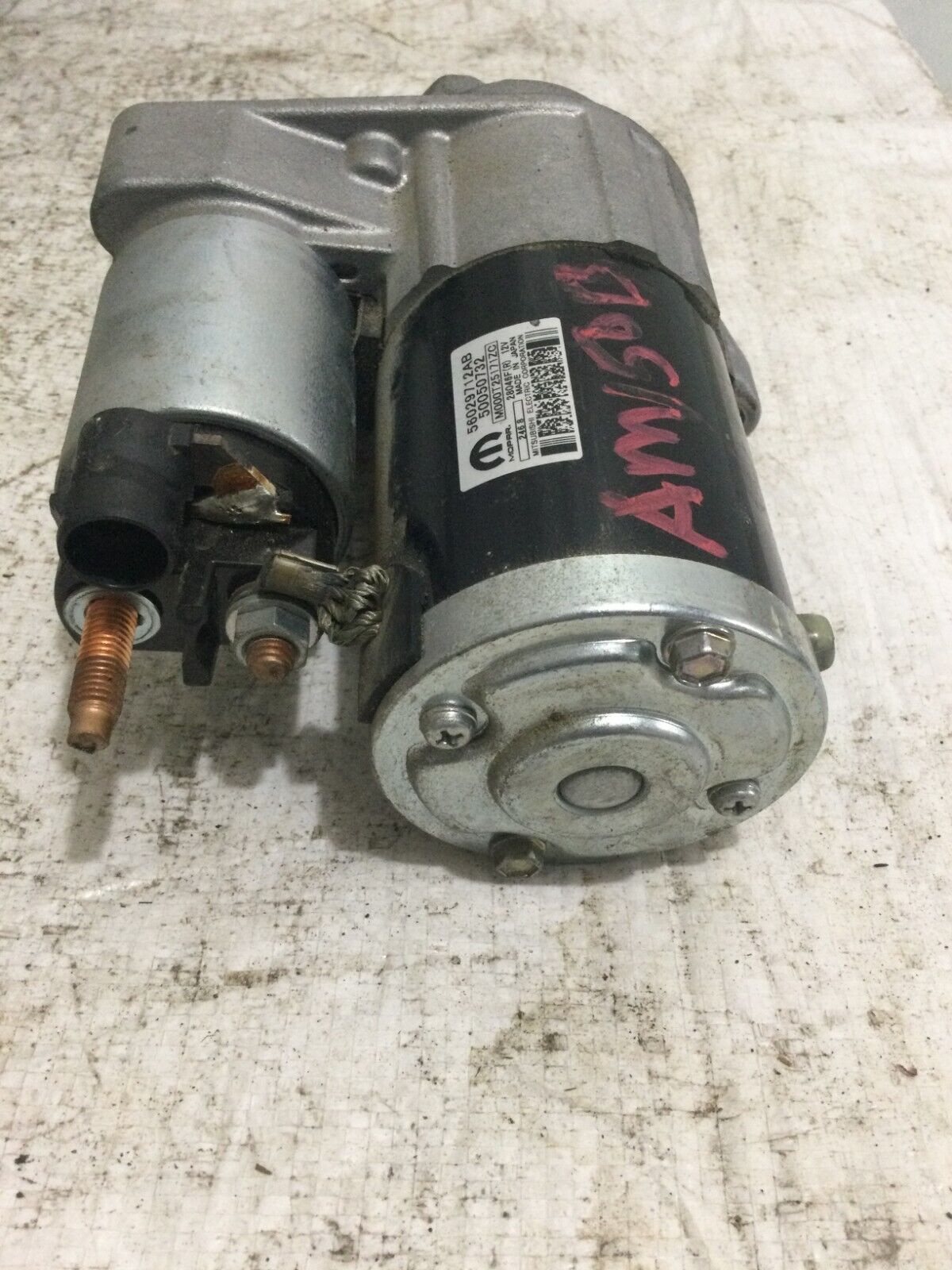 2017-2019 Jeep Compass Engine Starter Motor OEM  OEM 56029712AB