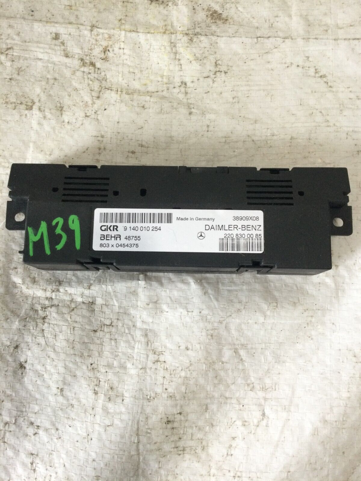 2004 Mercedes Benz S430 Air Heater Climate Control Unit OEM  2208300085