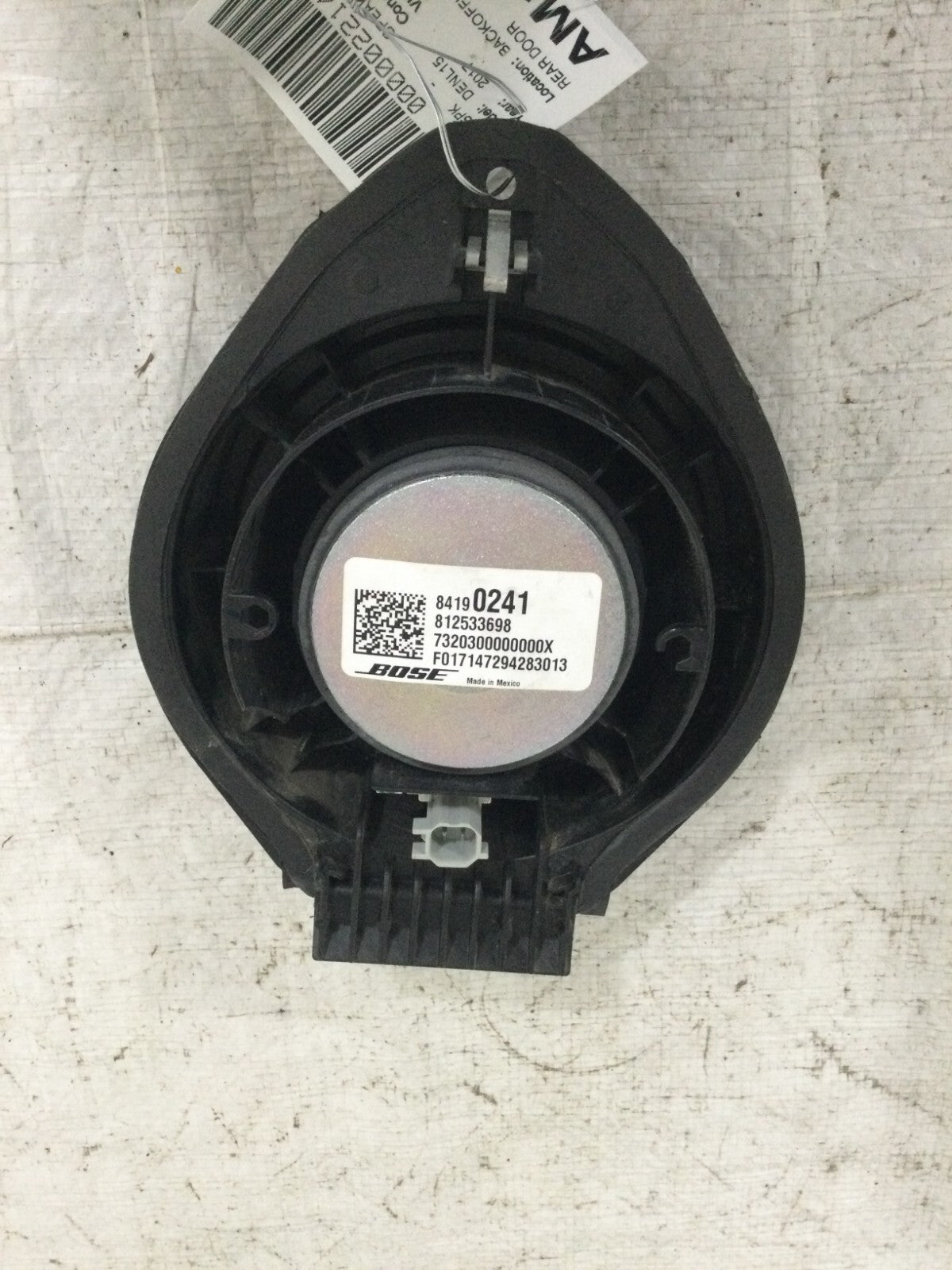 2017 Sierra Denali 1500 Rear Side Door Speaker OEM 84190241