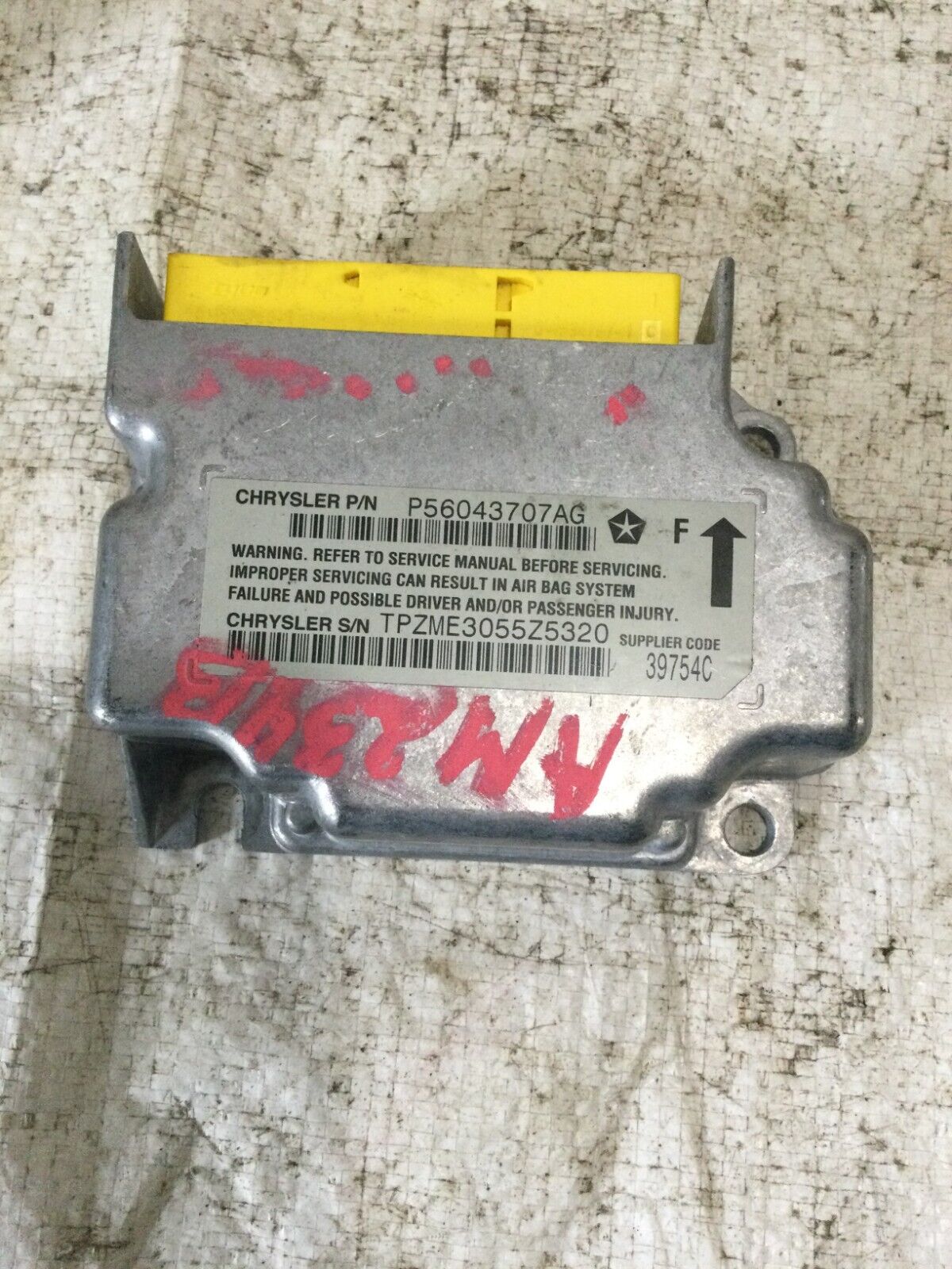 2006 Dodge Ram 1500 SRS Control Module Unit OEM 56043707AG