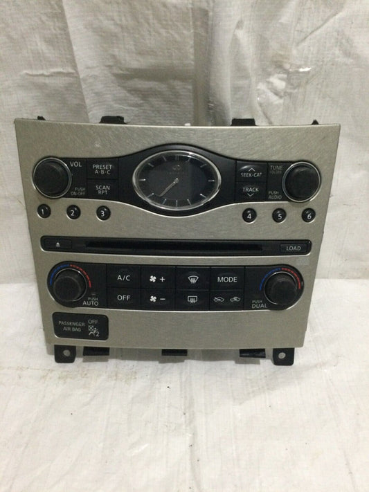 2007-2008 Infiniti G35 Radio Face Plate OEM