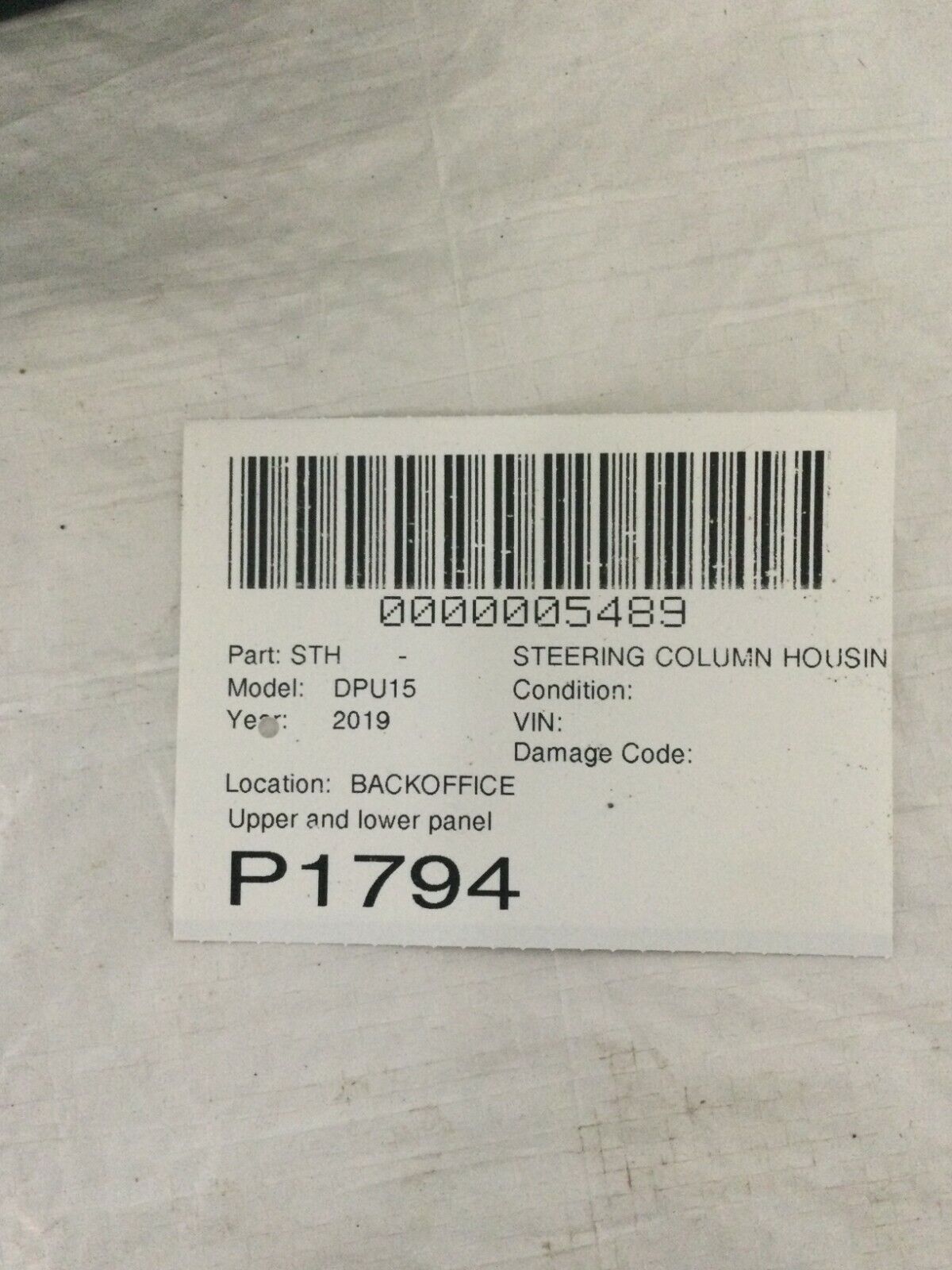 2019 Dodge Ram 1500 Lower Upper Wheel Trim 1CD32TRMAB