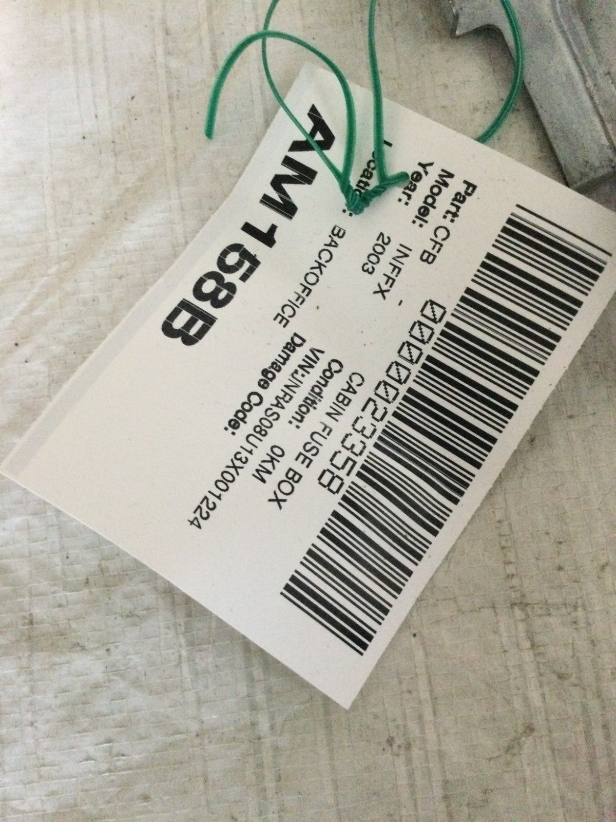 2003 Infiniti FX35 3.5L Cabin Fuse Box OEM