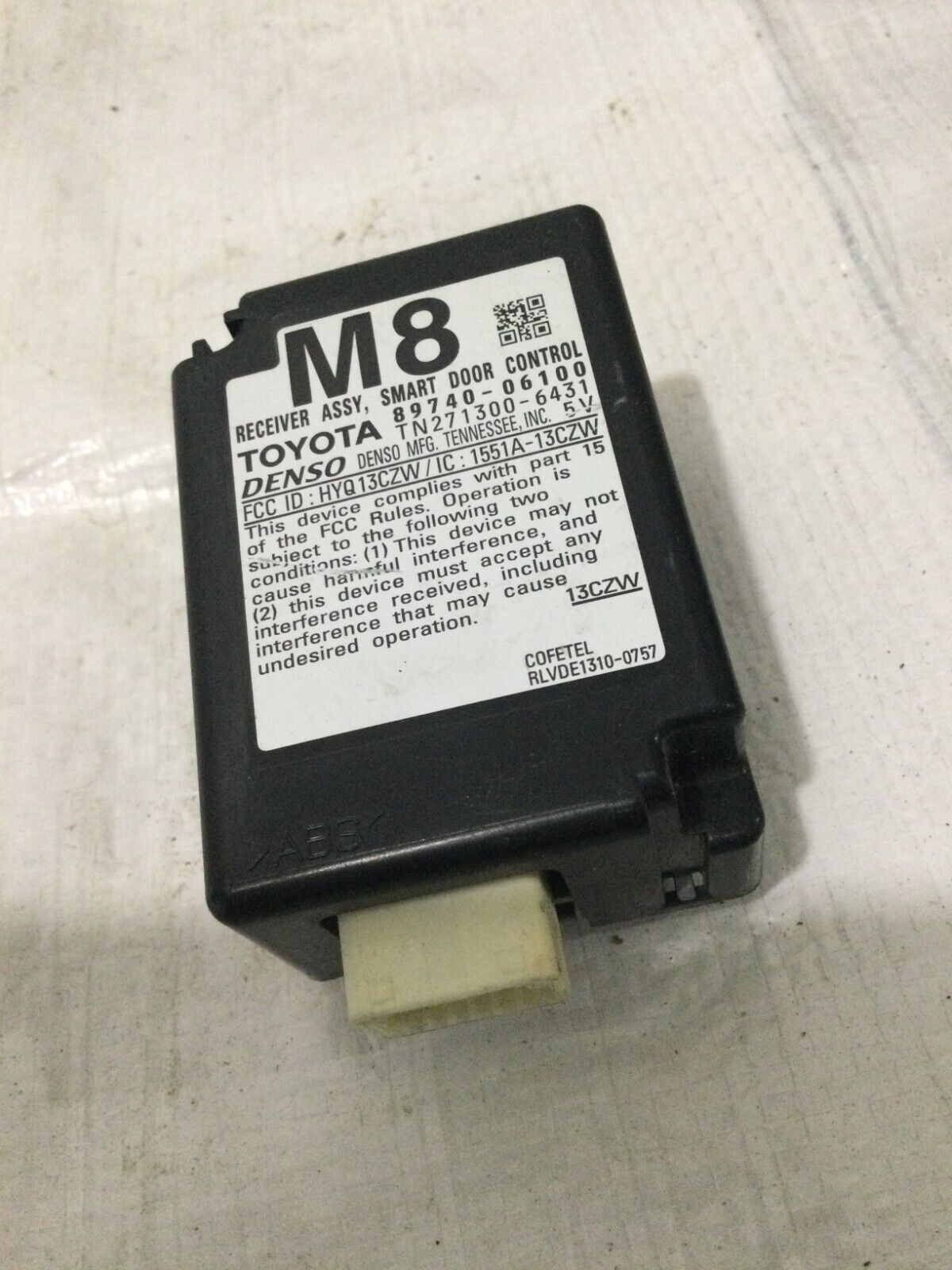 2016 Toyota Camry Smart Door Entry Control Module 89740-08010 OEM