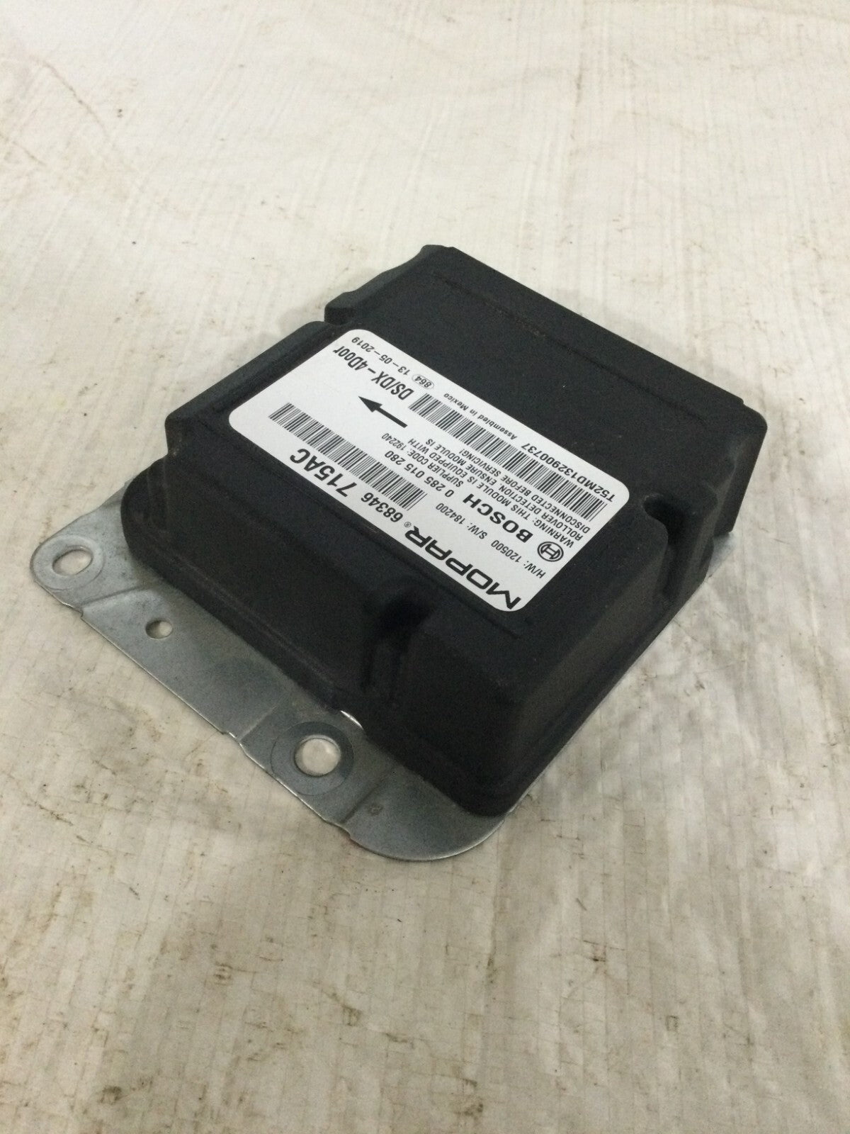 2019 Ram 1500 SRS Control Module OEM 68346715AC
