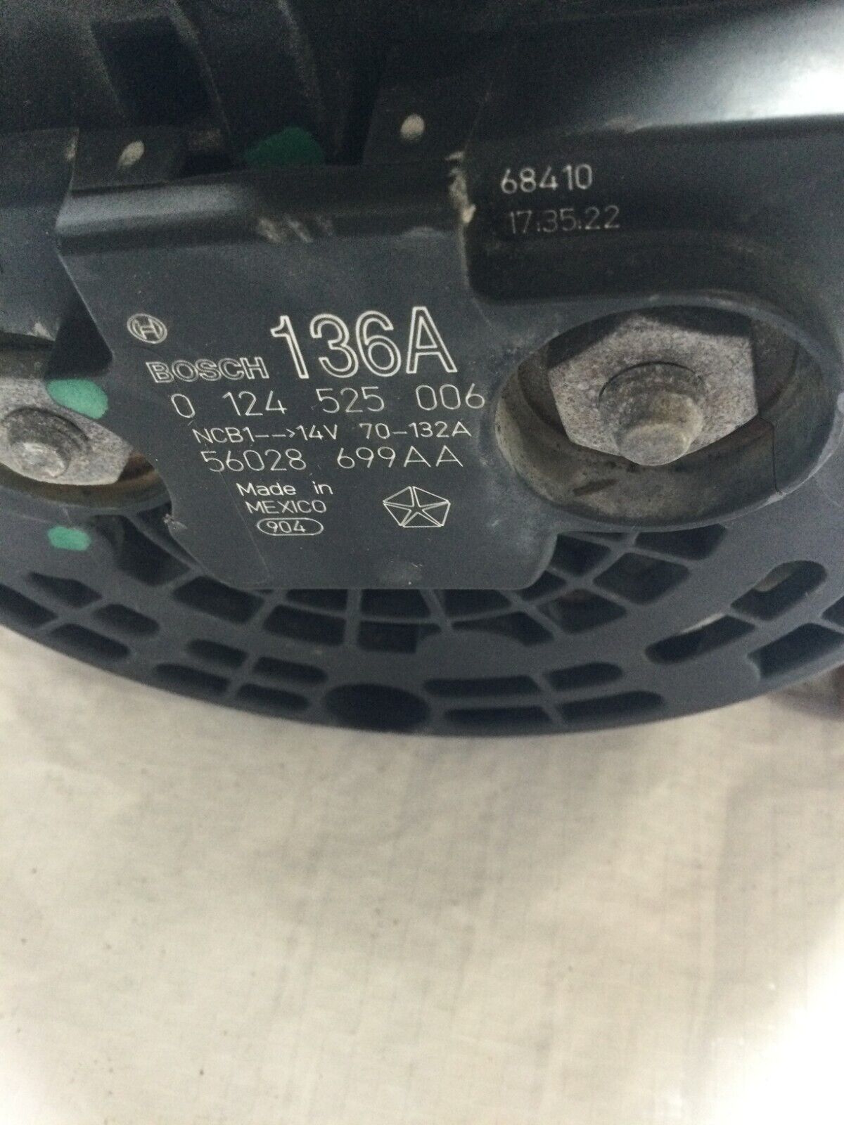 2006 Dodge Ram 2500 Alternator Motor 56028699AA OEM