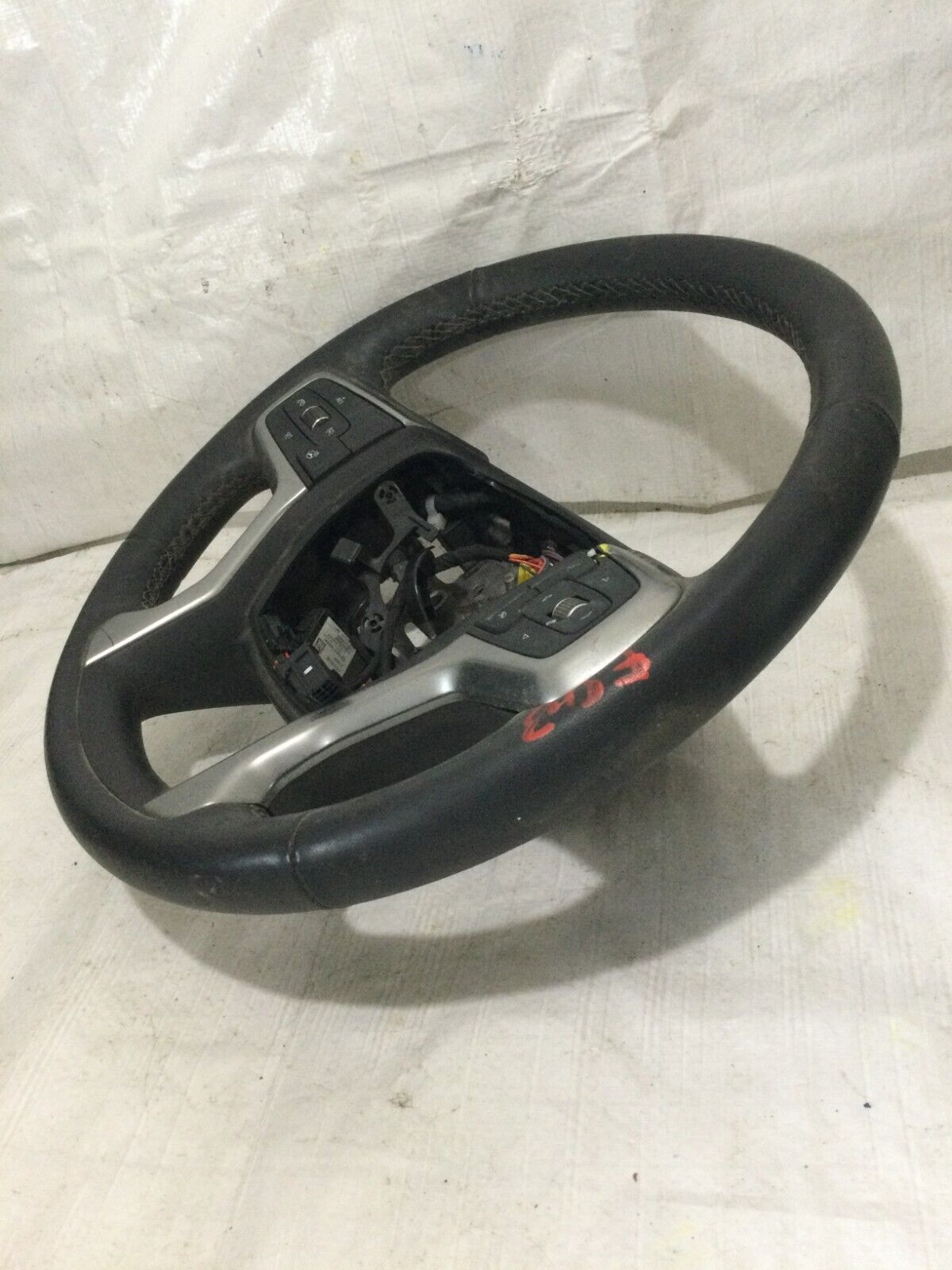 2021 Chevrolet Silverado Heated Black Leather Steering Wheel w/Buttons 10349486