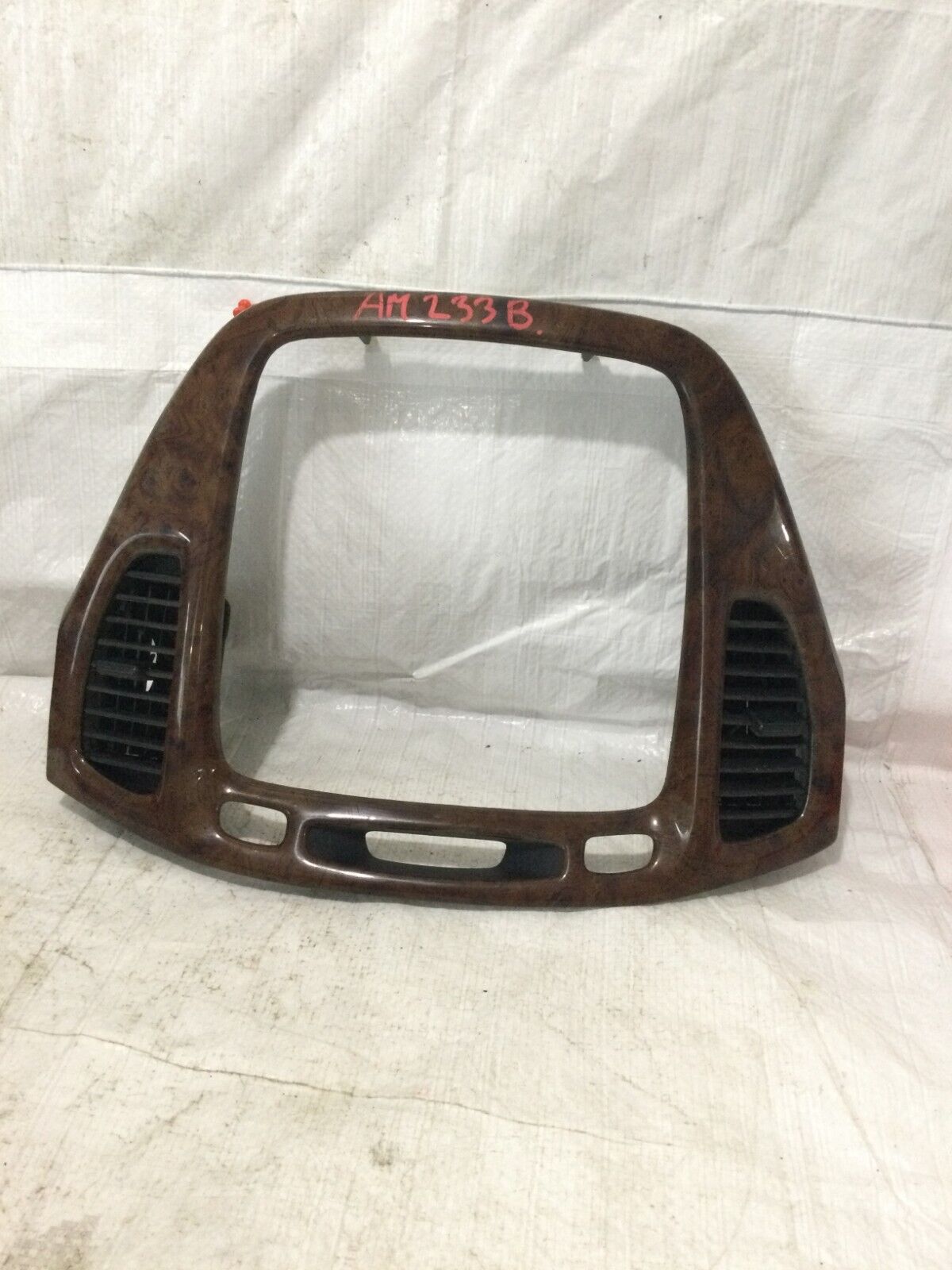 2003-2006 Toyota Highlander Woodgrain Center Dash Radio Air Vent Bezel OEM