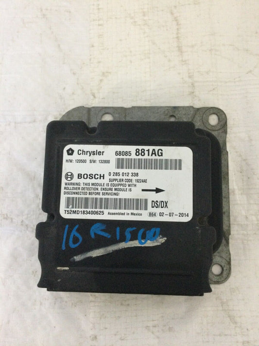 Bag Control Module Fits 13-20 DODGE 1500 PICKUP p68085881AG 68085881AG
