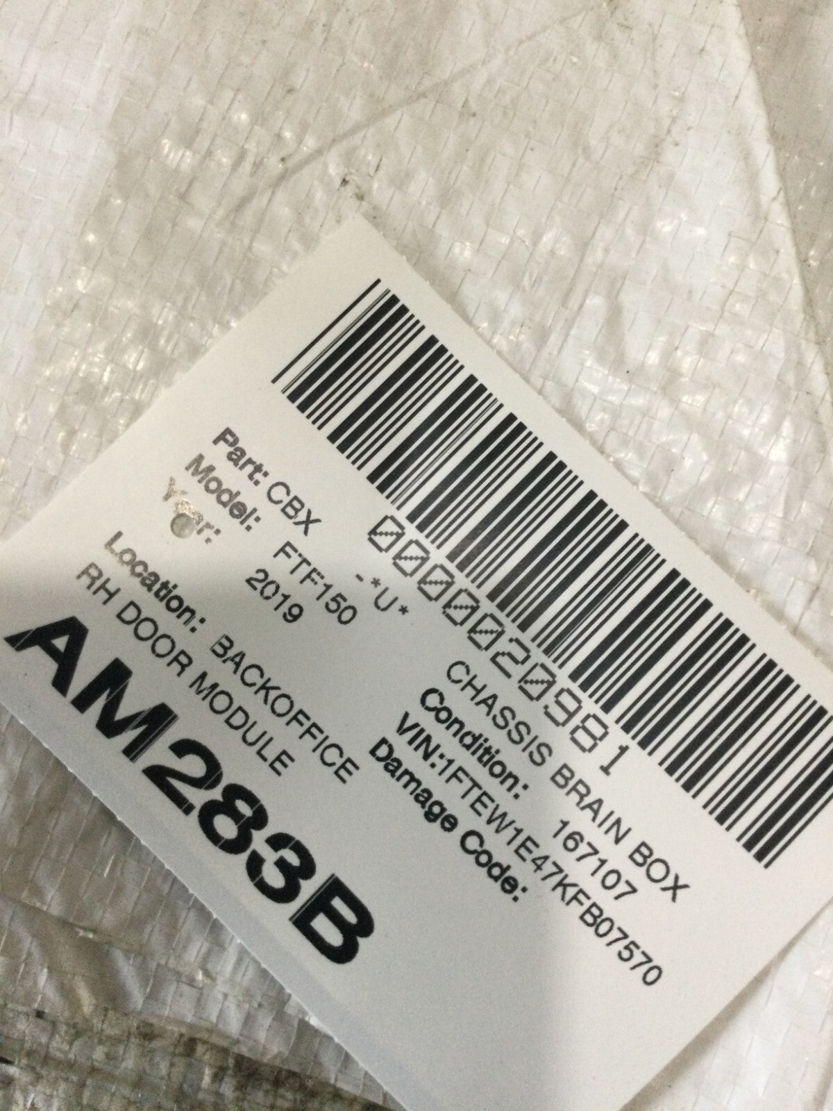 2019-2020 Ford F-150 F150 Front Right Door Control Module OEM