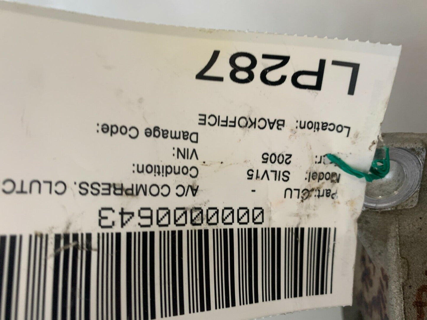 2003-2010 Chevrolet Silverado 1500 Avalanche AC Air Compressor 15244321 OEM