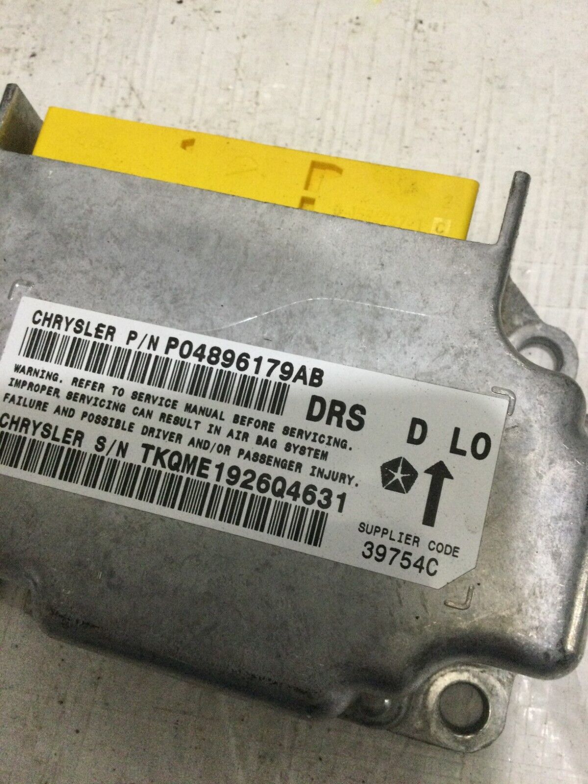 2007 Dodge Ram 1500 SRS Control Module OEM 04896179AB