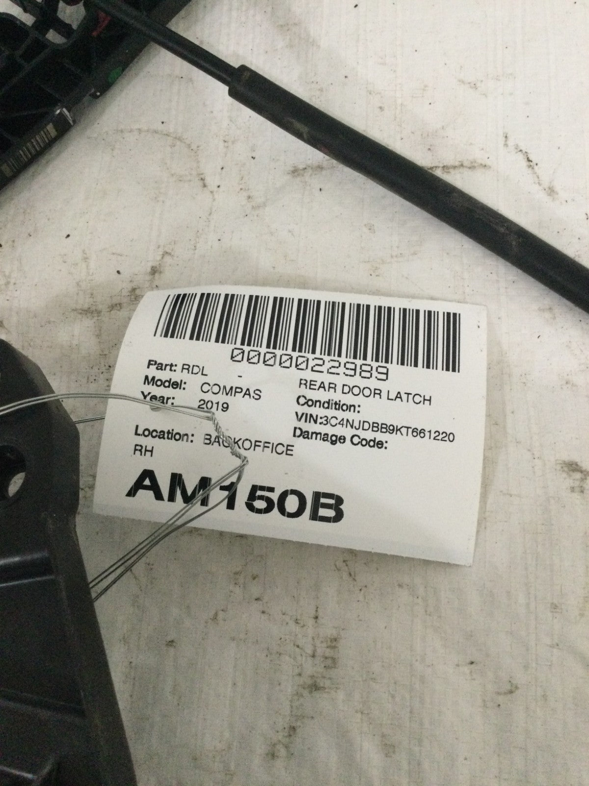 2019 Jeep Compass Rear Right Door Lock Latch Actuator OEM