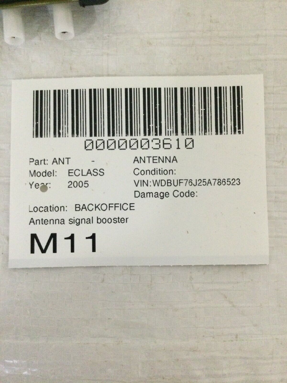 2003-2006 Mercedes Benz W211 E55AMG Antenna Booster Amplifier OEM A2118208689