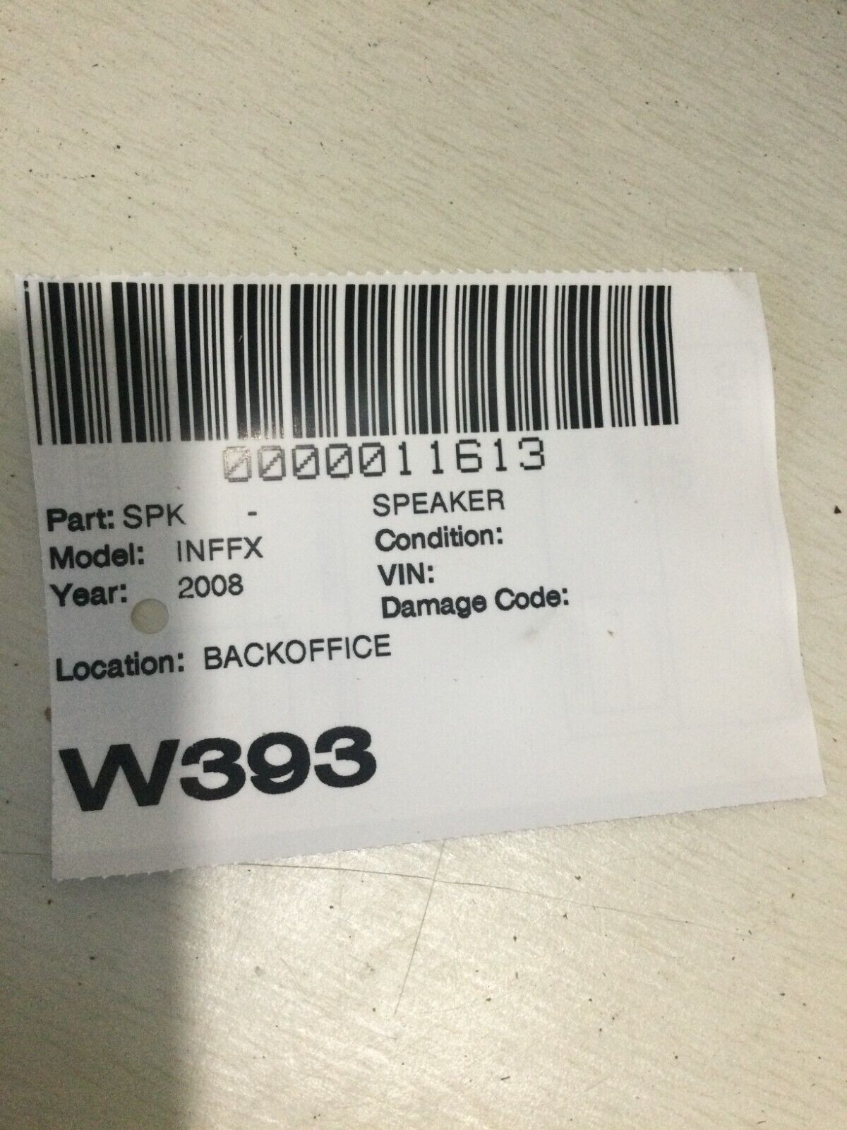 2003-2008 INFINITI FX35 FX45 Bose Rear Subwoofer Speaker OEM 28170-CG000