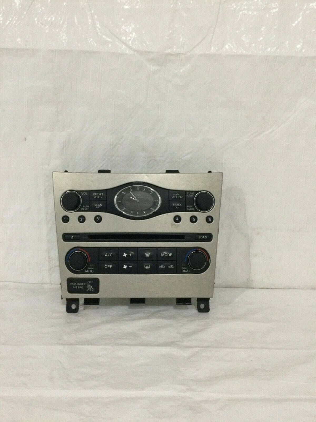 2007-2008 Infiniti G35 A/C Heater Climate Control Unit Face Plate OEM 25391JK600