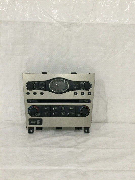 2007-2008 Infiniti G35 A/C Heater Climate Control Unit Face Plate OEM 25391JK600