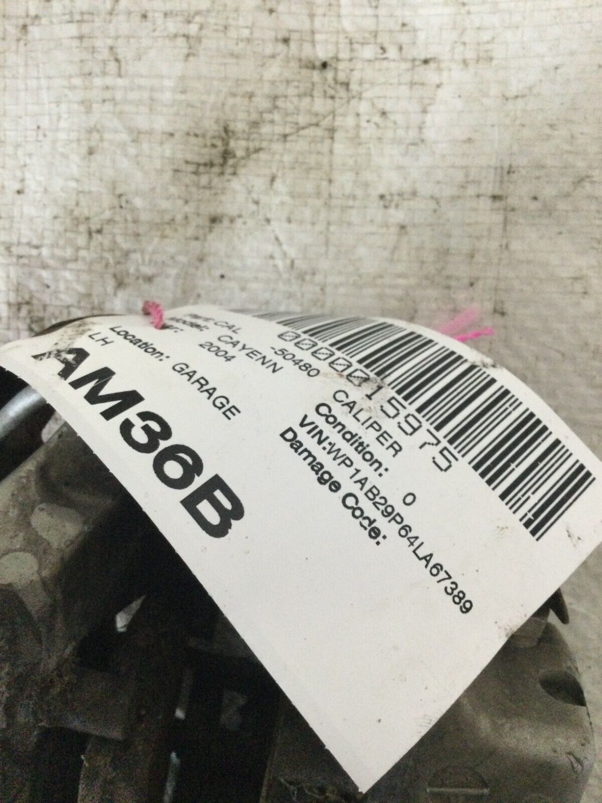 2004 Porsche Cayenne Left Rear Brembo Brake Caliper OEM