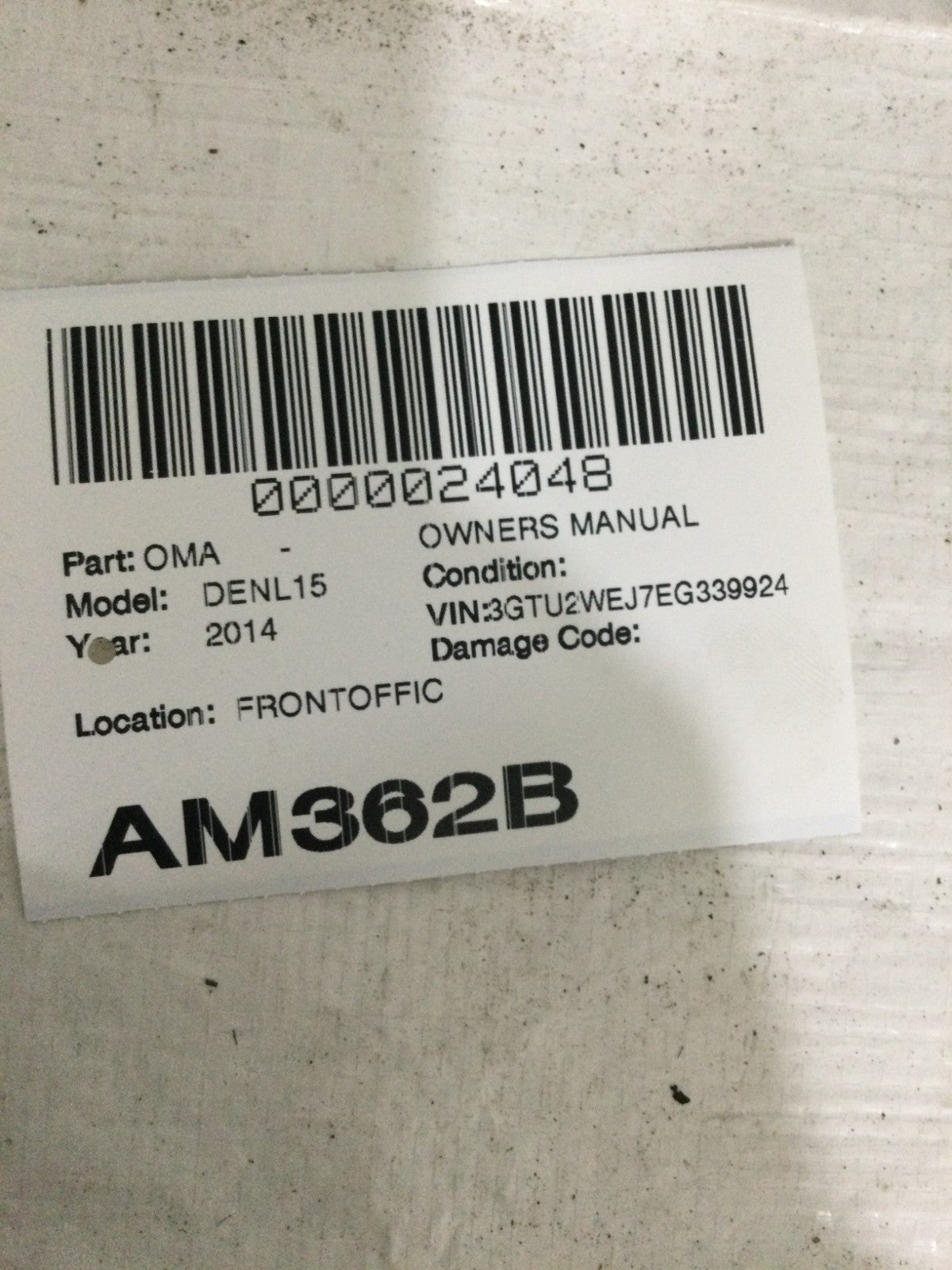 2014 Sierra Denali 1500 Owners Manual OEM