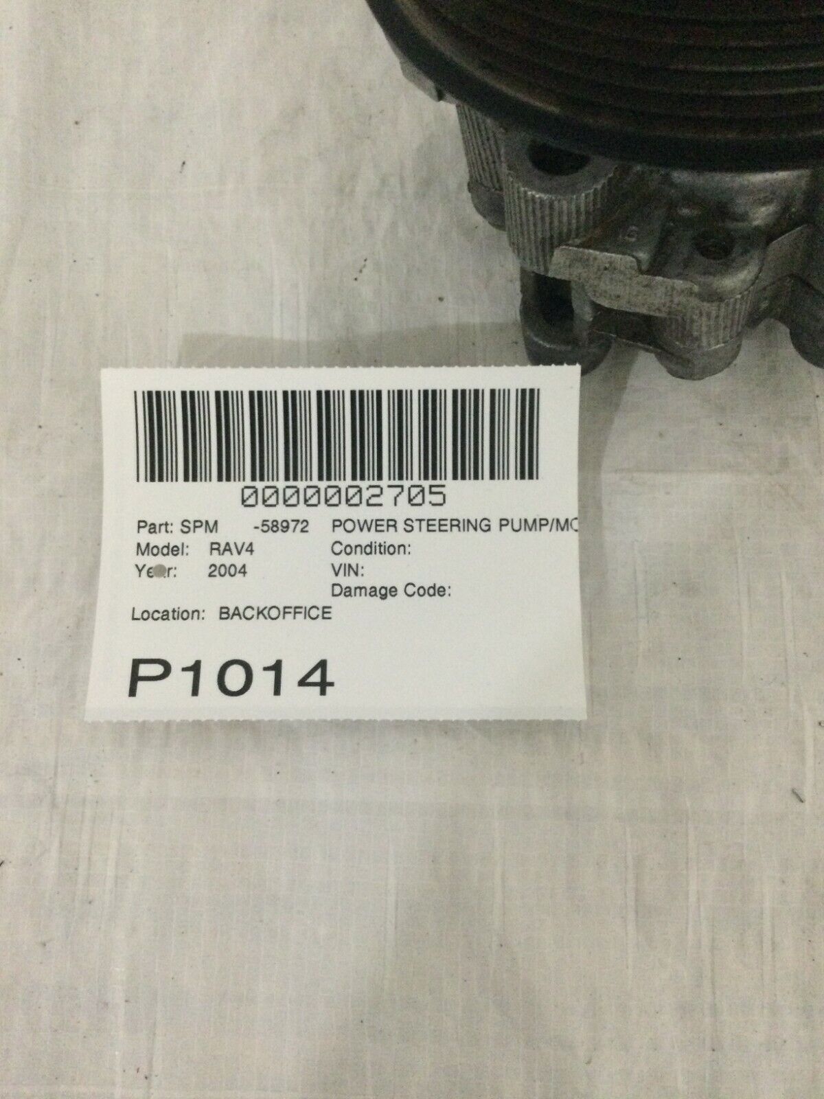 2004 Toyota RAV4 Power Steering Pump OEM