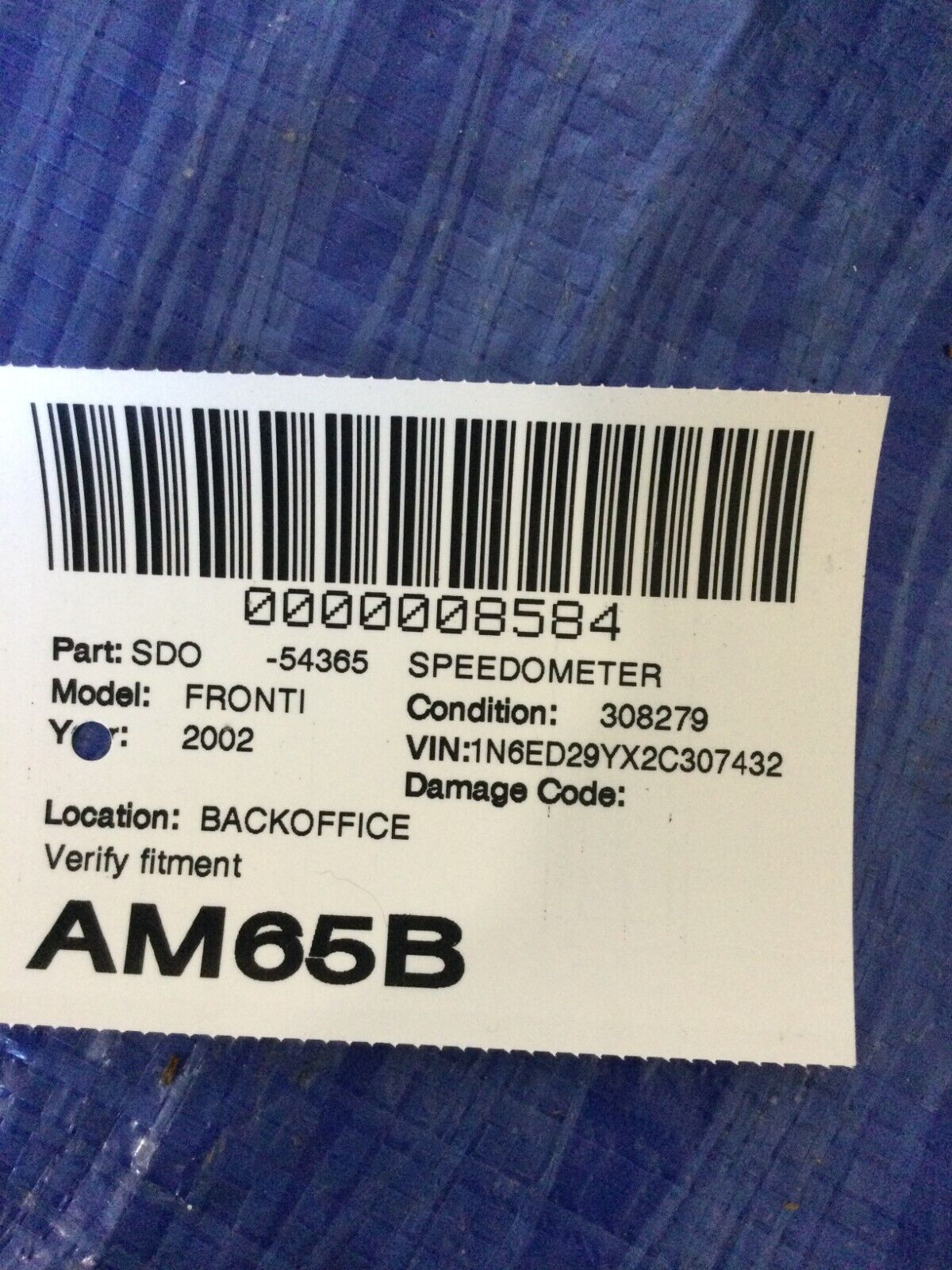 2002 Nissan Frontier Speedometer Cluster KPH 24810 7Z811